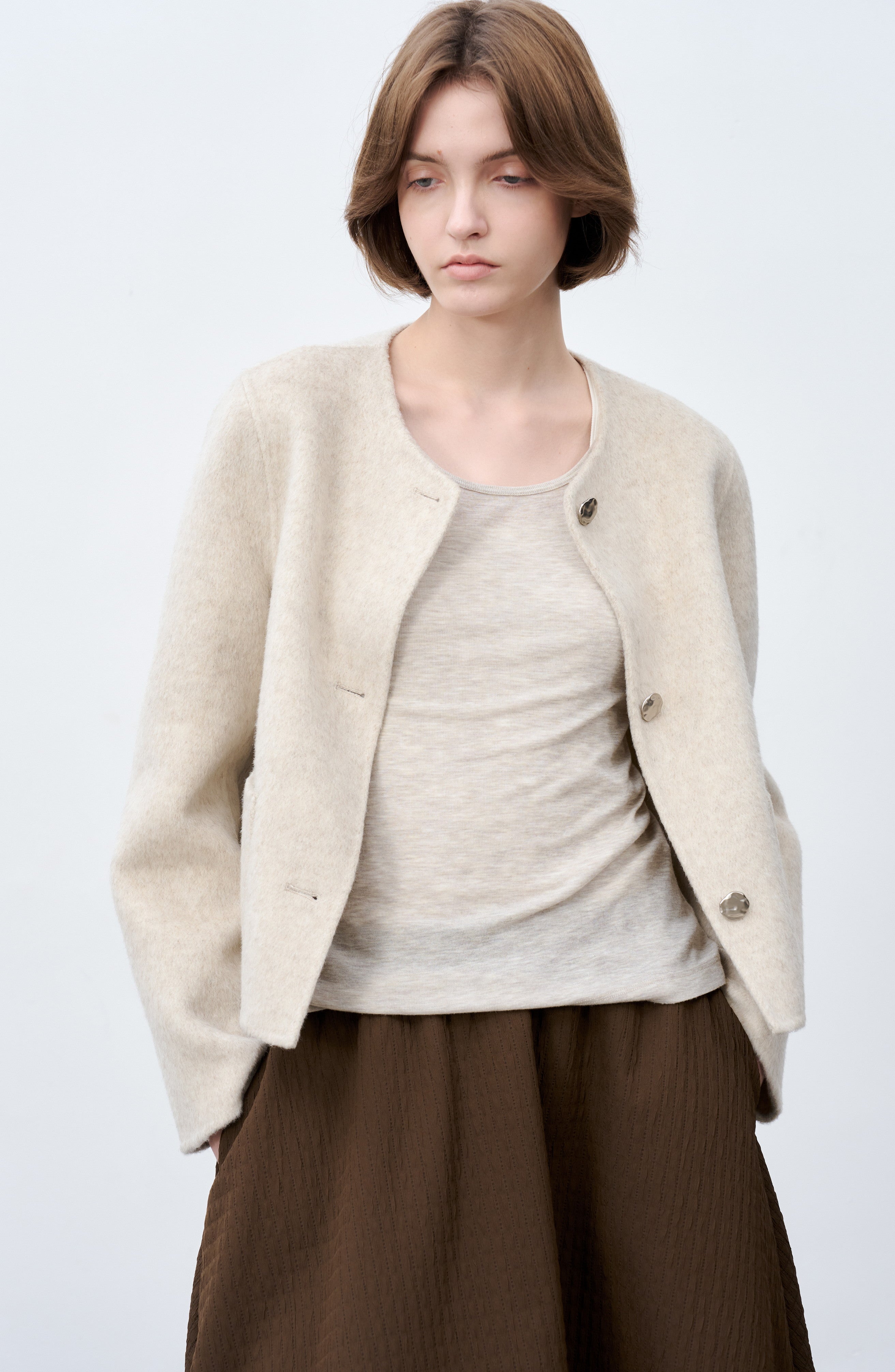 CLASSIC WOOL SHORT COAT / 클래식 울 쇼트 코트