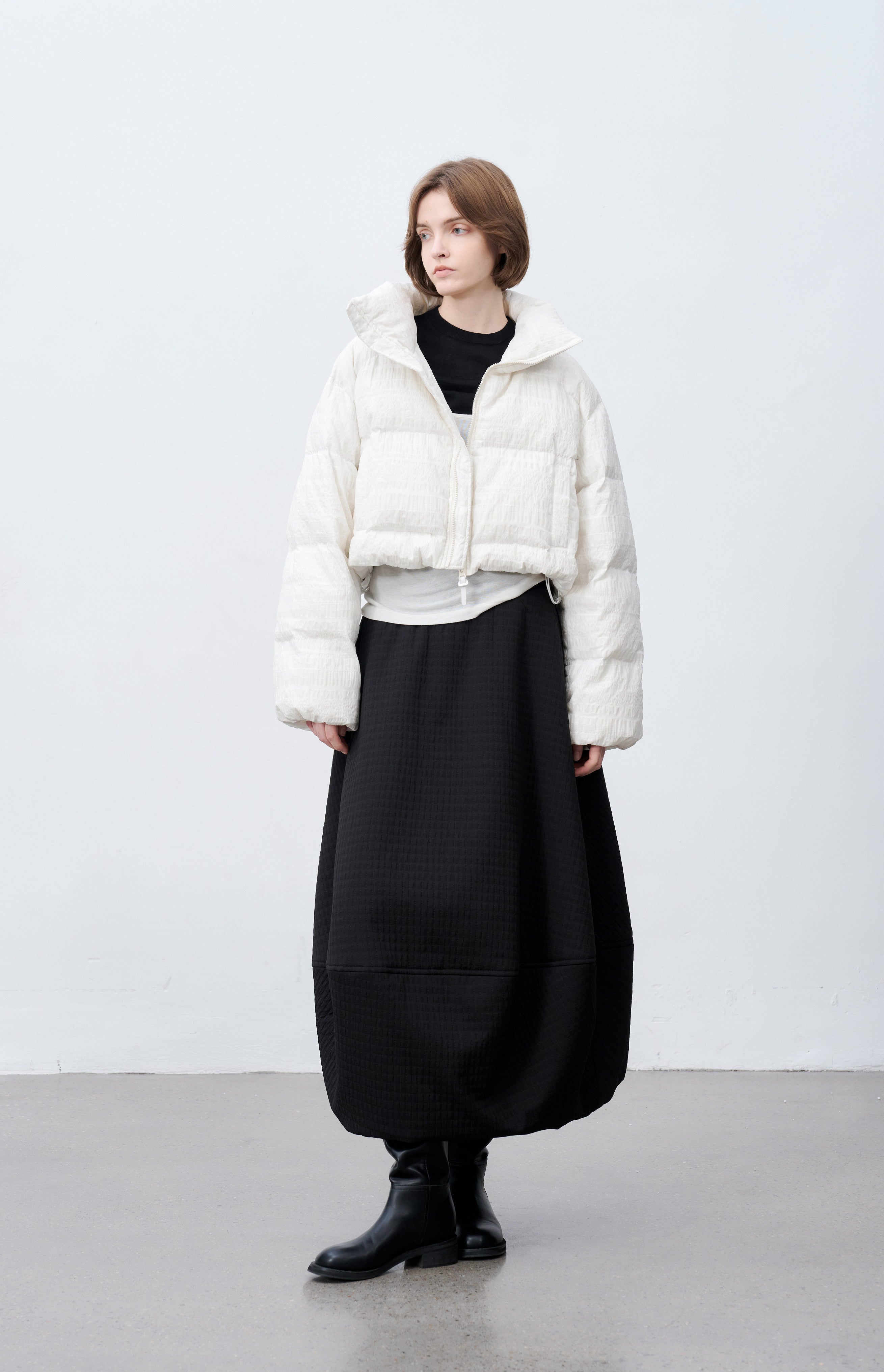 SNOW PATTERN WHITE DOWN