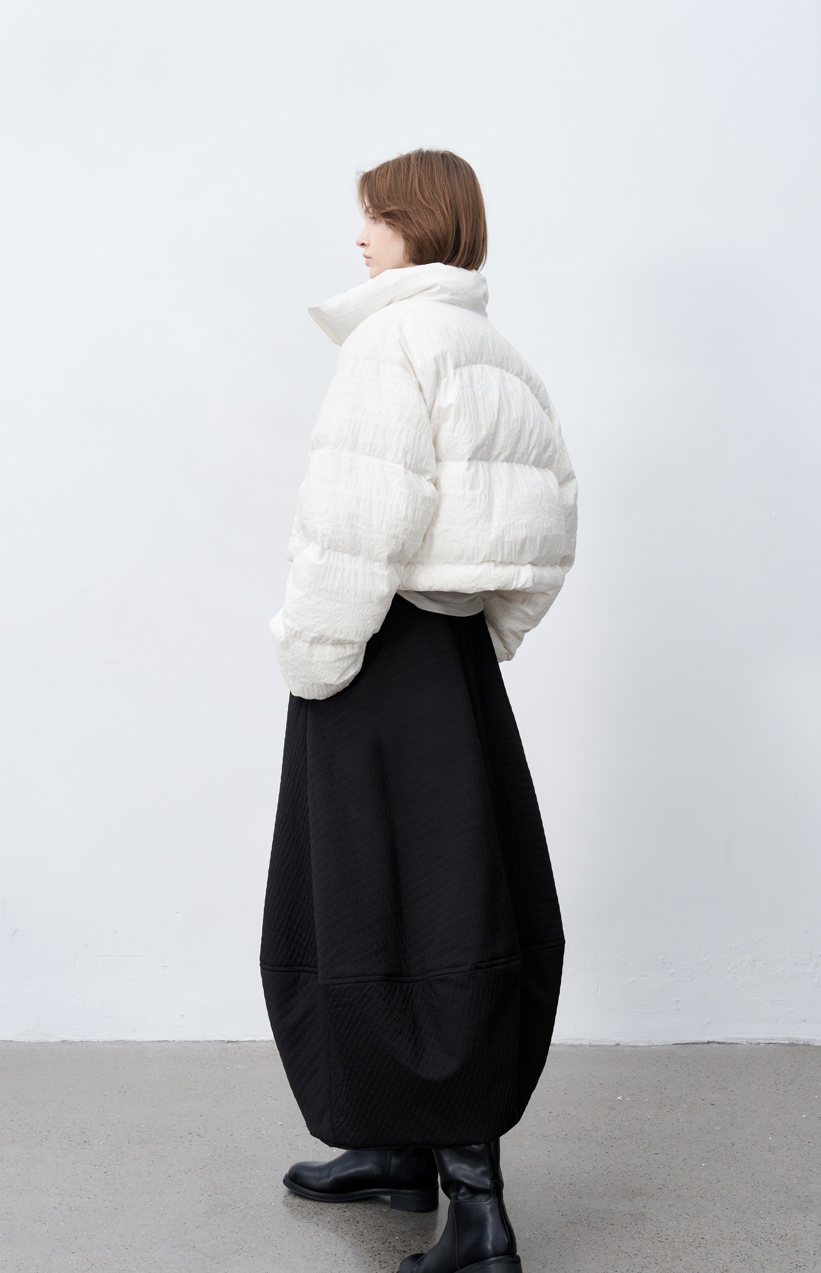 SNOW PATTERN WHITE DOWN
