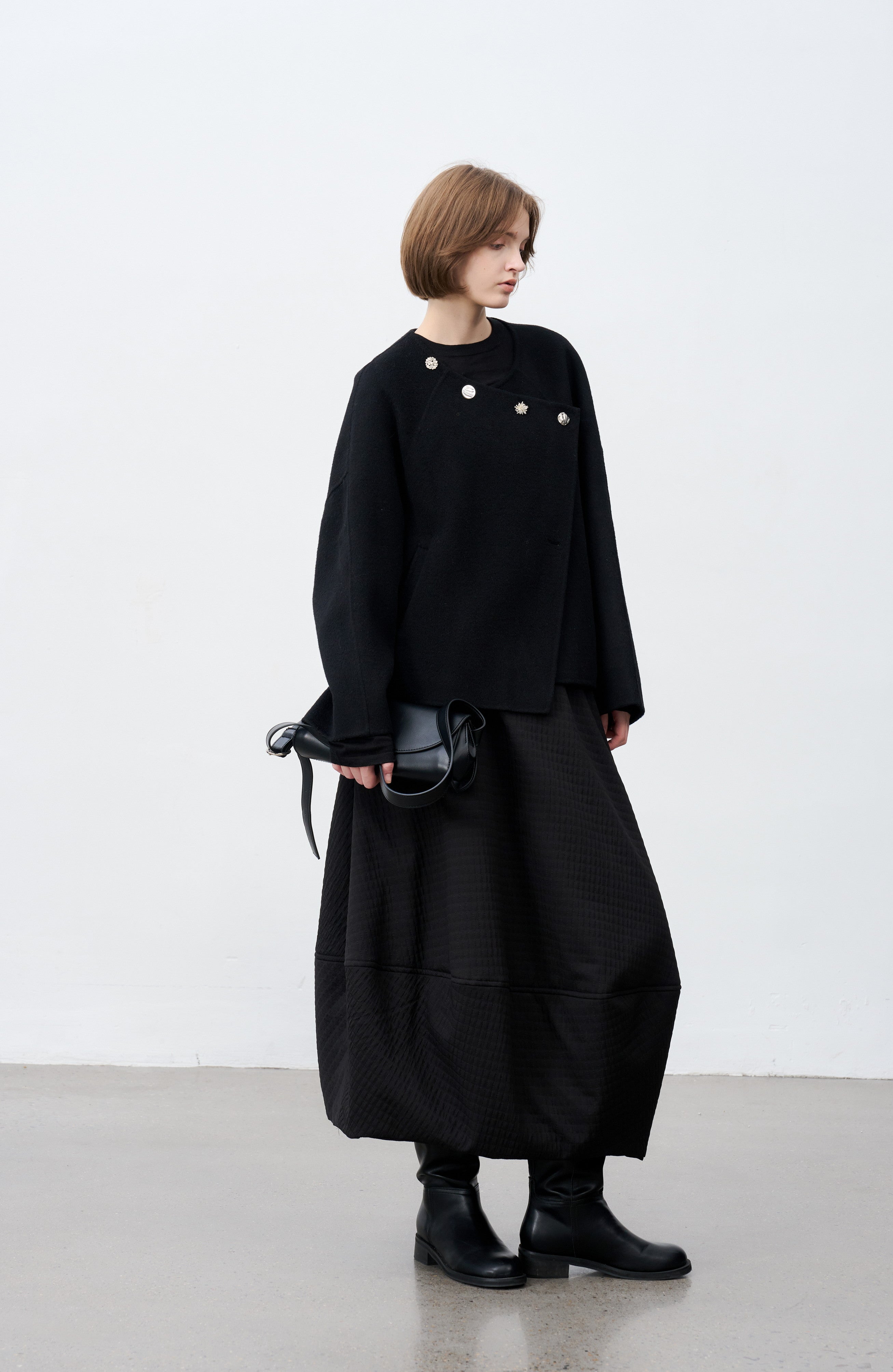 ASSORTED BUTTON WOOL COAT