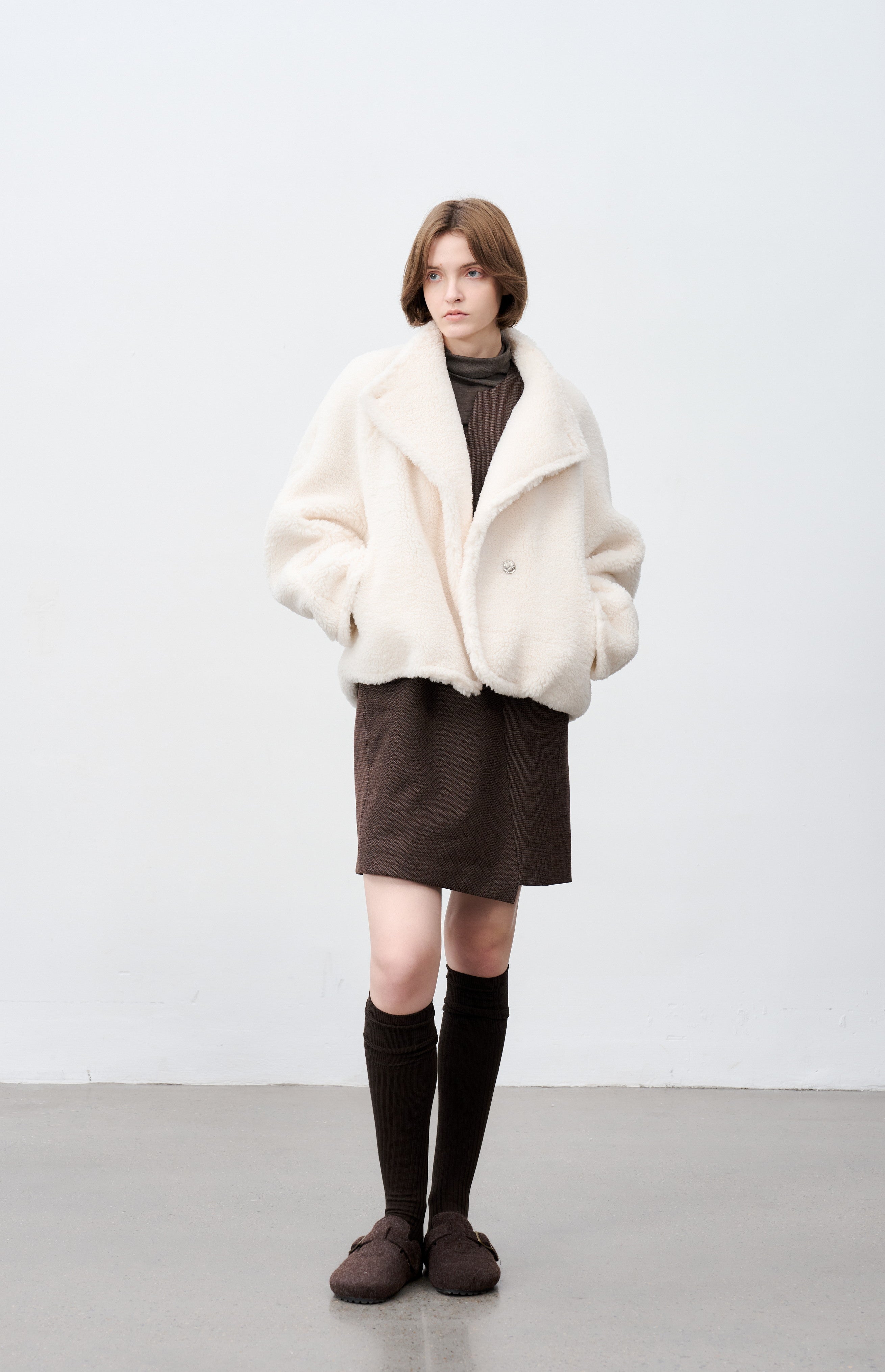 WARM LAPEL BOA JACKET / ウォームラペルボアジャケット