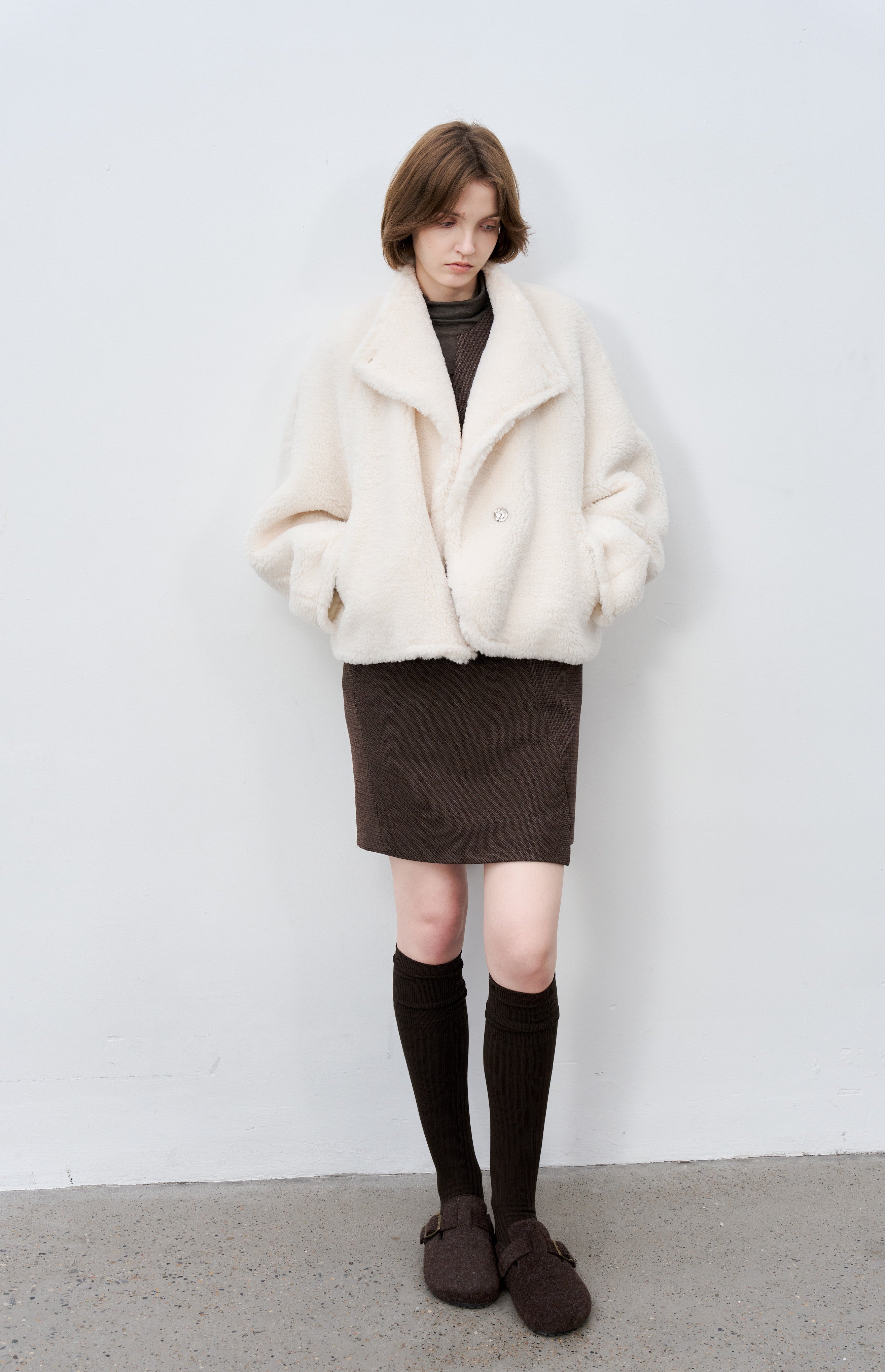 WARM LAPEL BOA JACKET / ウォームラペルボアジャケット