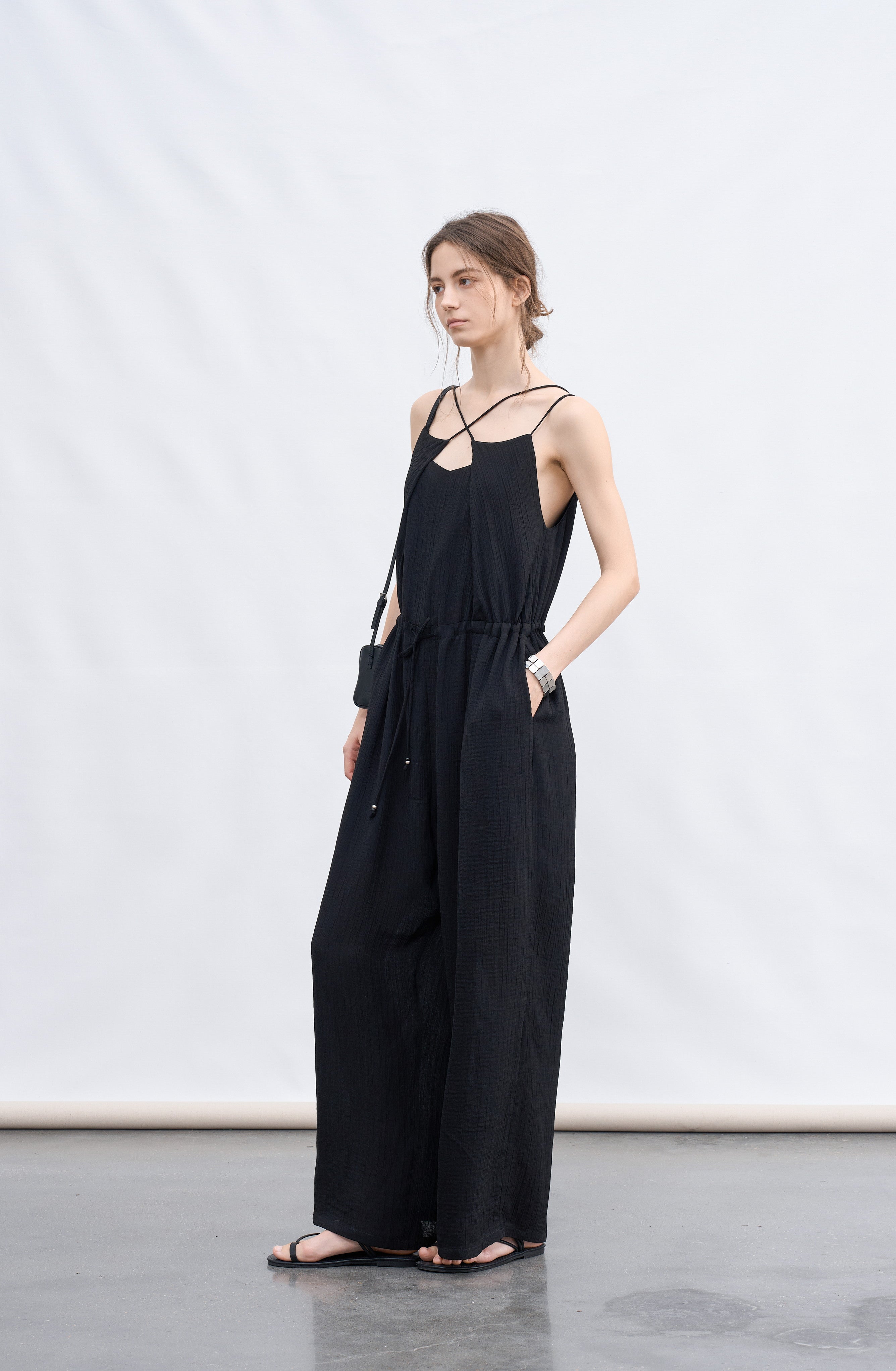 FLOW DRAPE CAMI SALOPETTE / フロードレープキャミサロペット