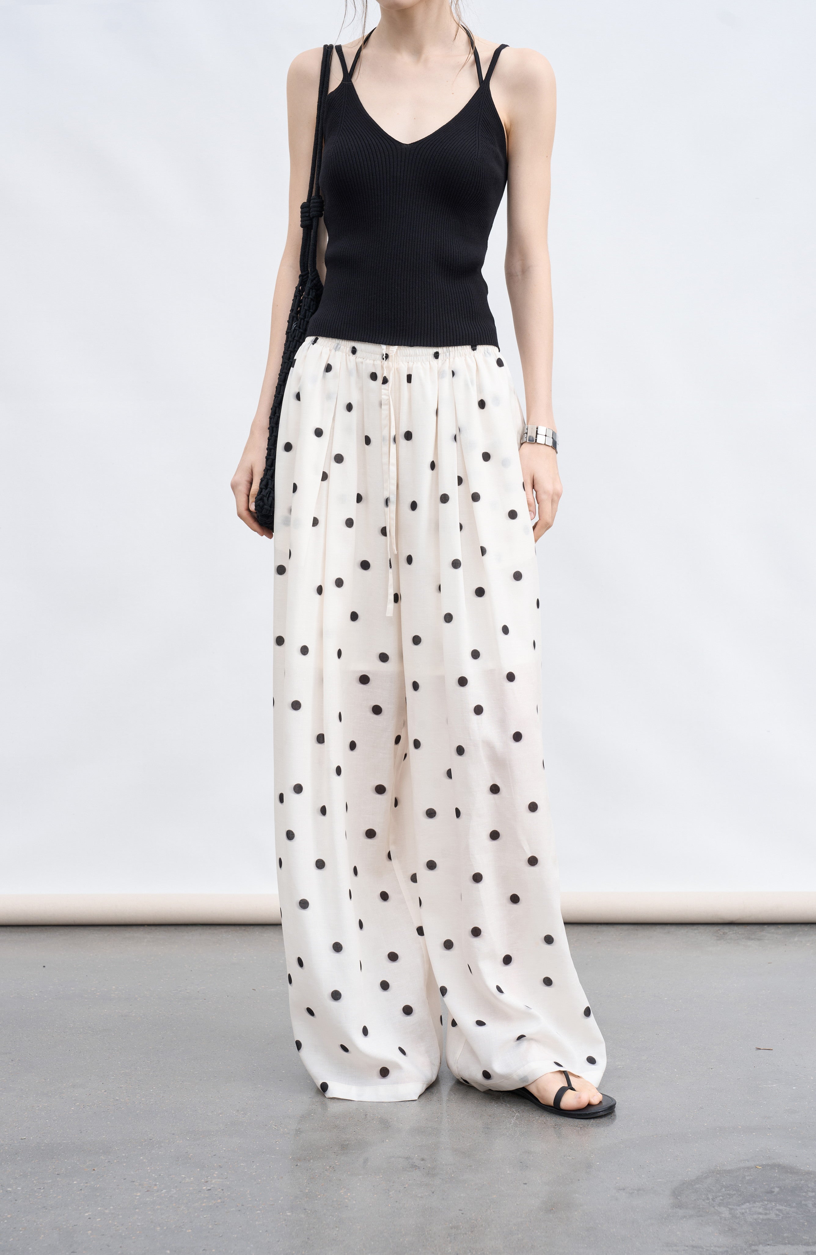 POLKA DOT SMOOTH PANTS