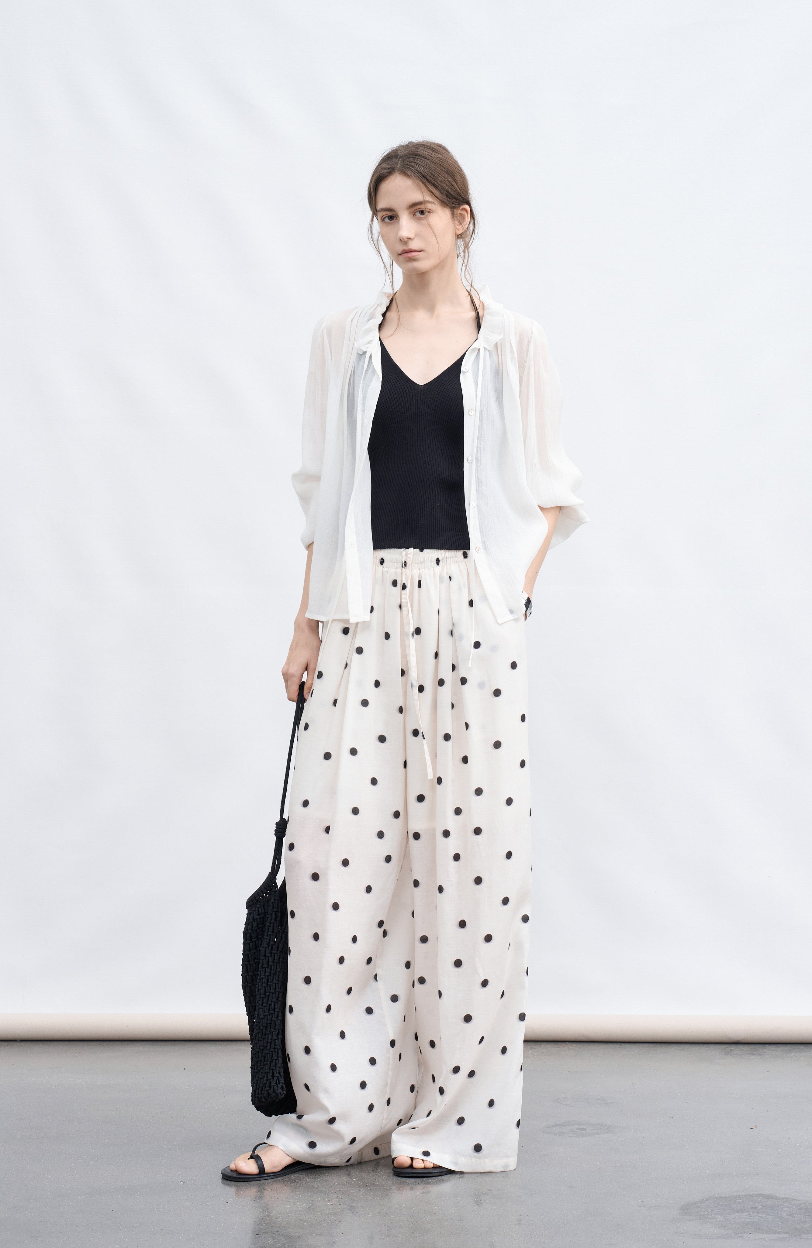 POLKA DOT SMOOTH PANTS