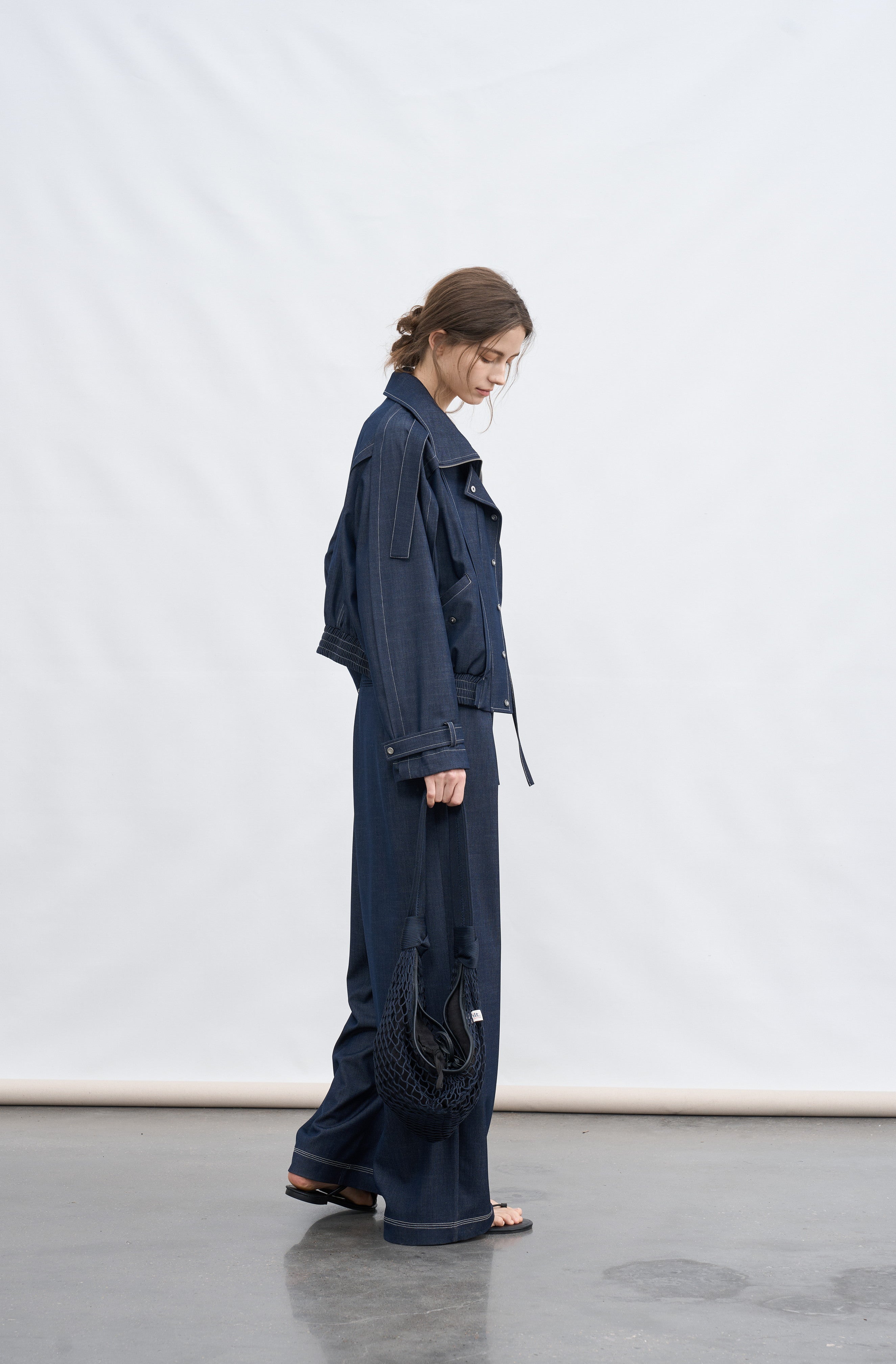 AIRY STITCH DENIM OVERALLS / 에어리 스티치 데님 오버롤