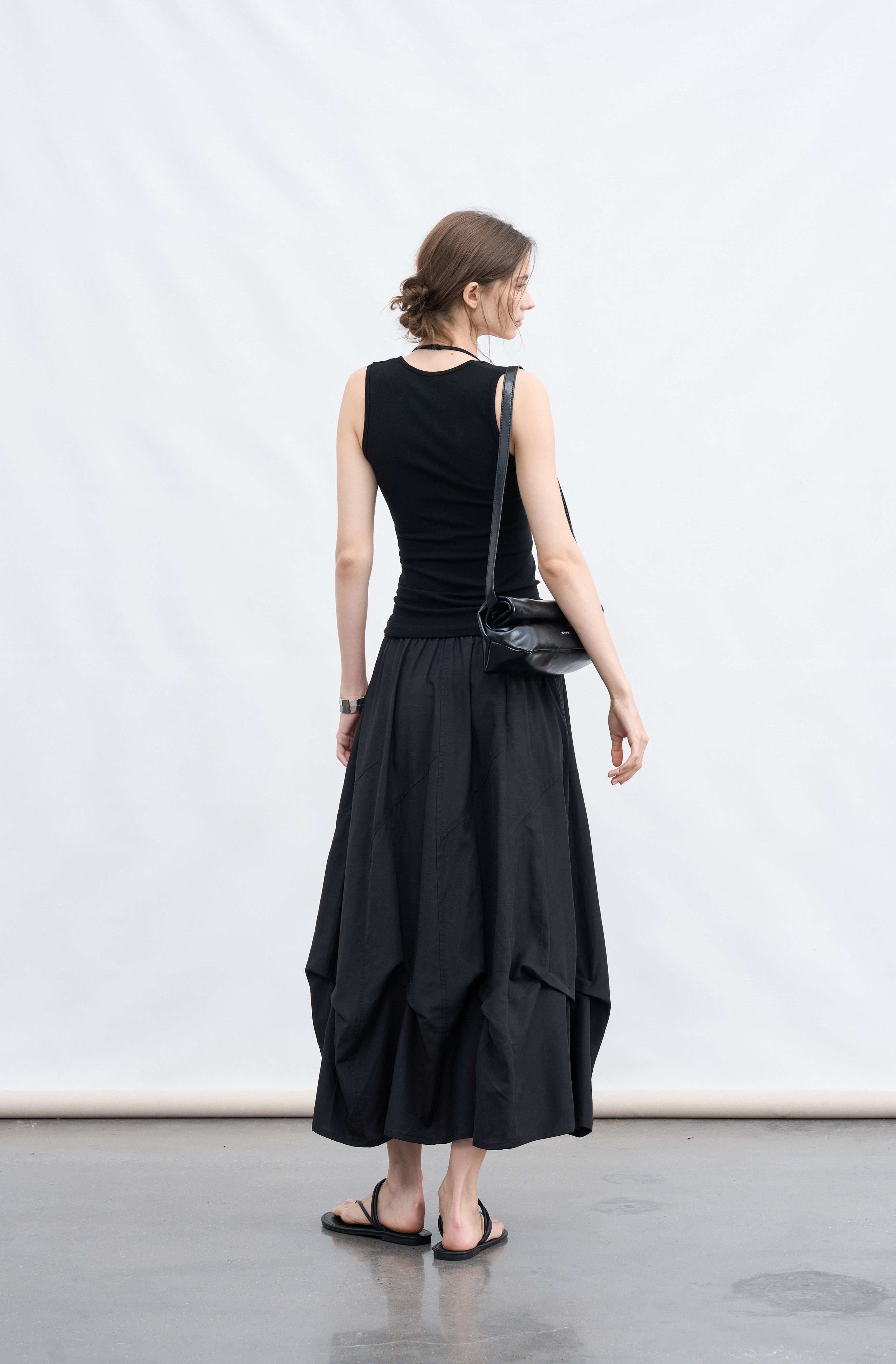 VOLUME TUCK PUFF SKIRT / 볼륨 턱 퍼프 스커트
