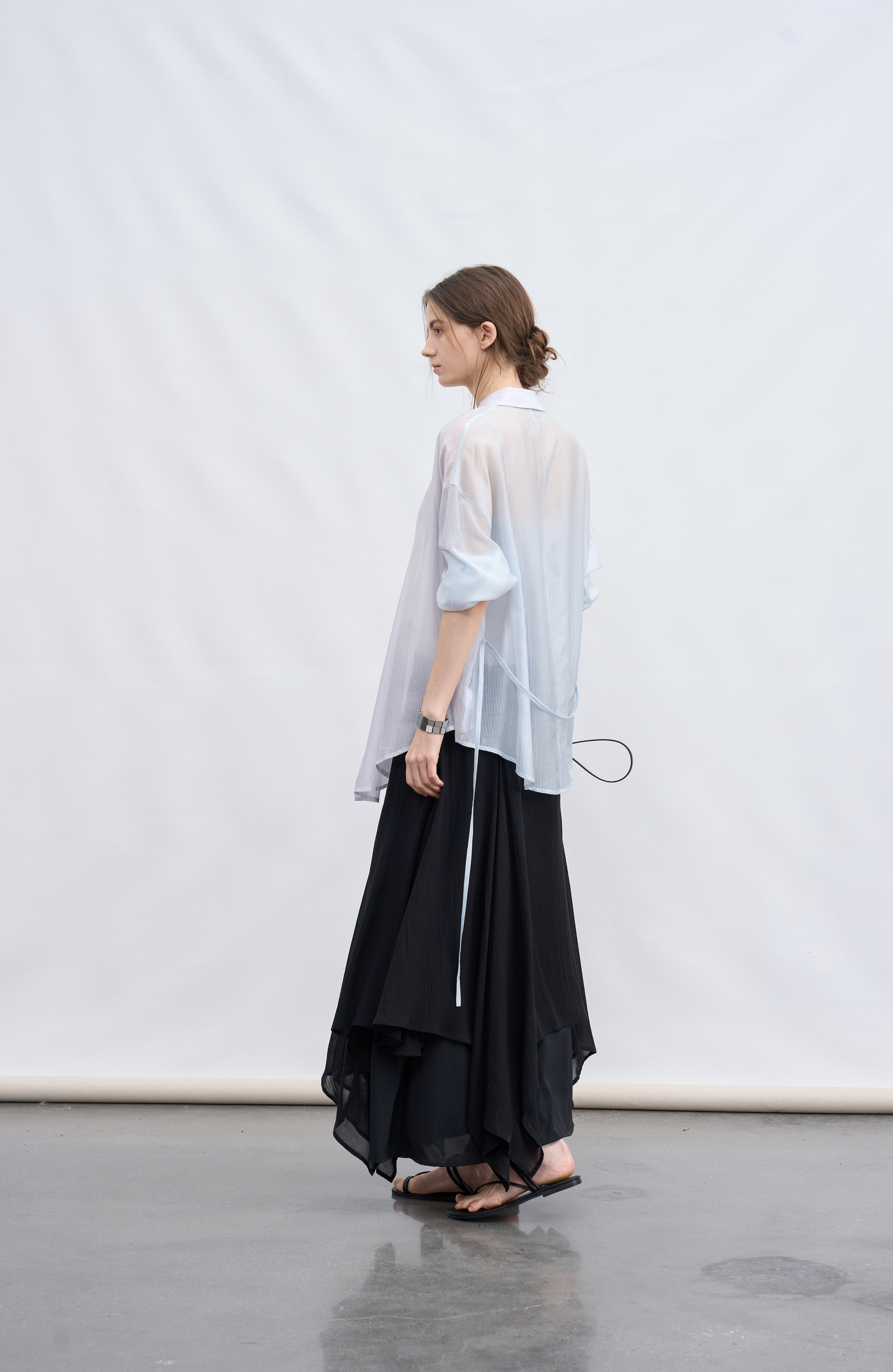 AQUA TONE STRING SHIRT / アクアトーンストリングシャツ