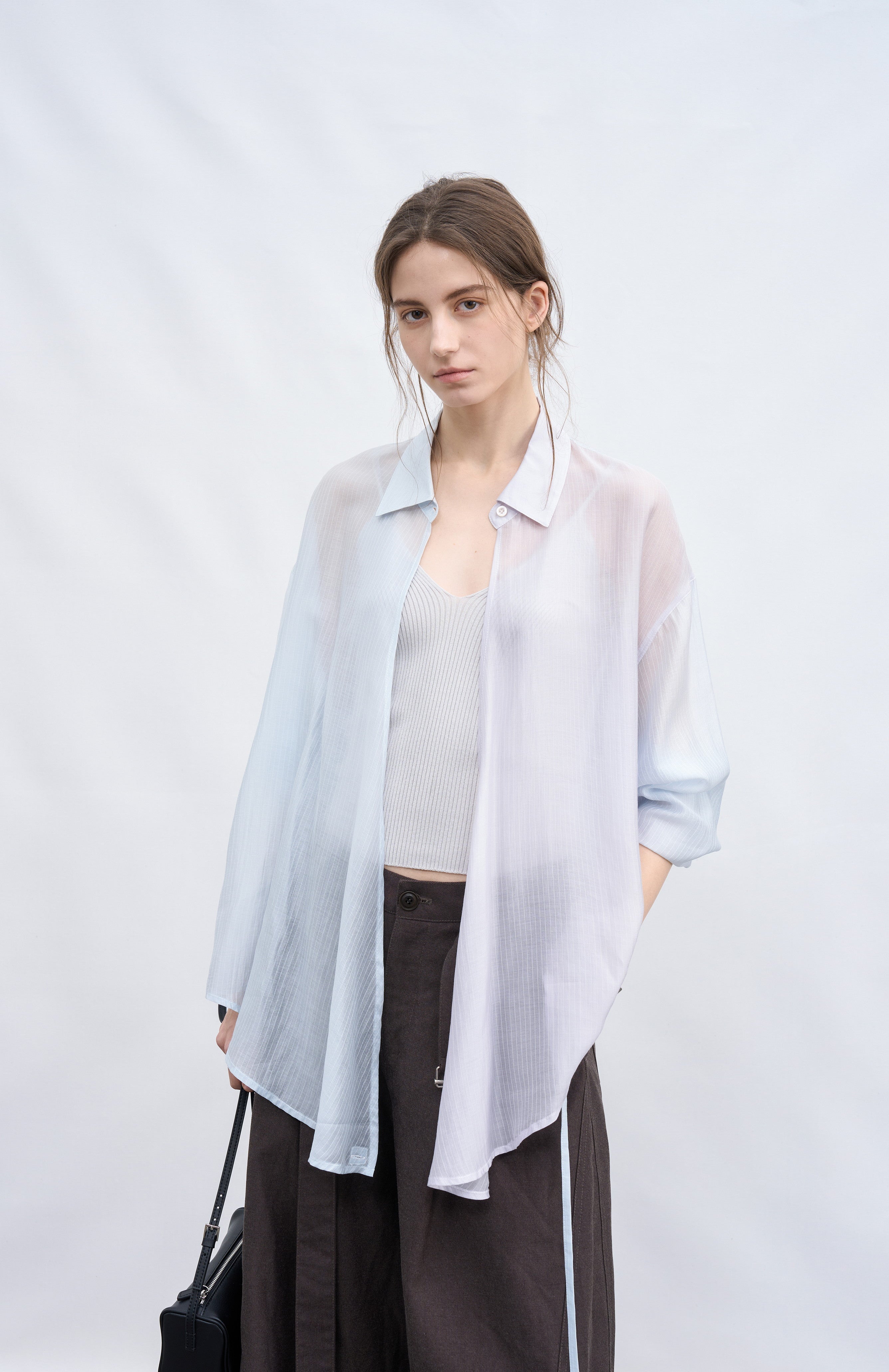 AQUA TONE STRING SHIRT / アクアトーンストリングシャツ