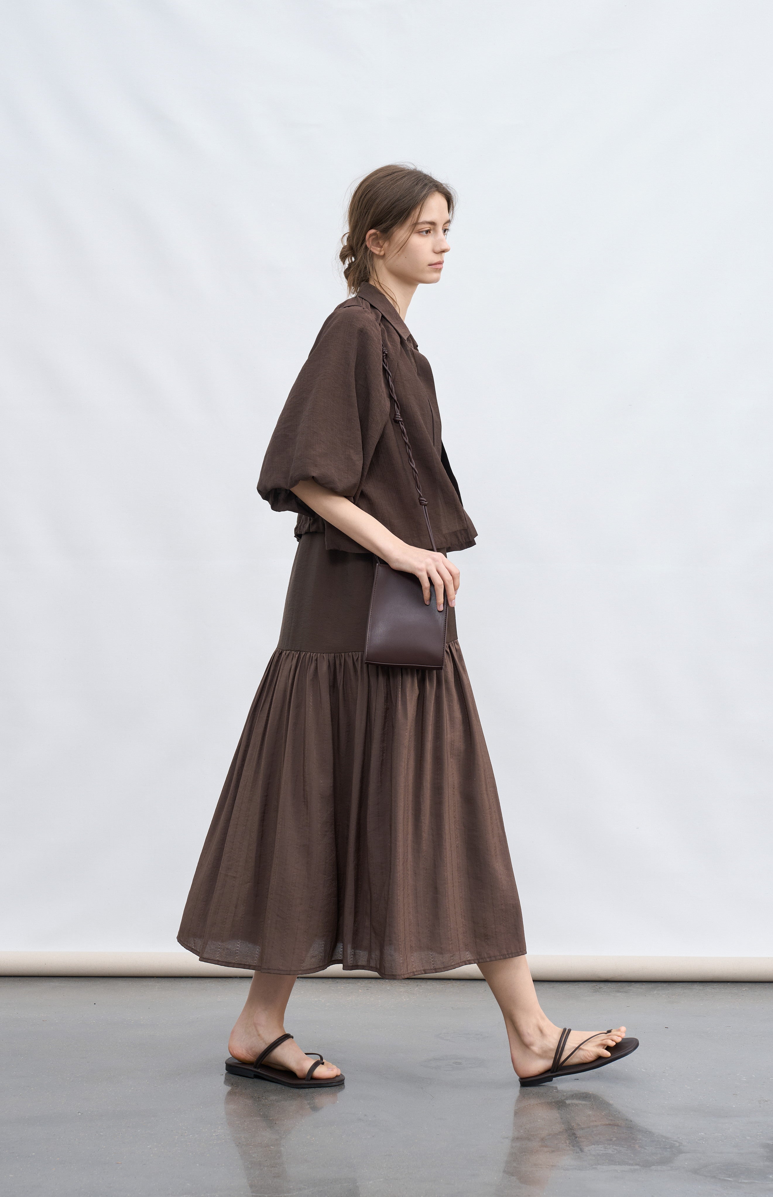 FLOW TEXTURE DOCKING DRESS