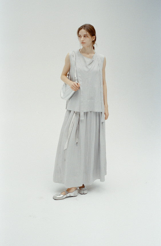 DRY CRINKLE SMOOTH BLOUSE / ドライクリンクルスムースブラウス