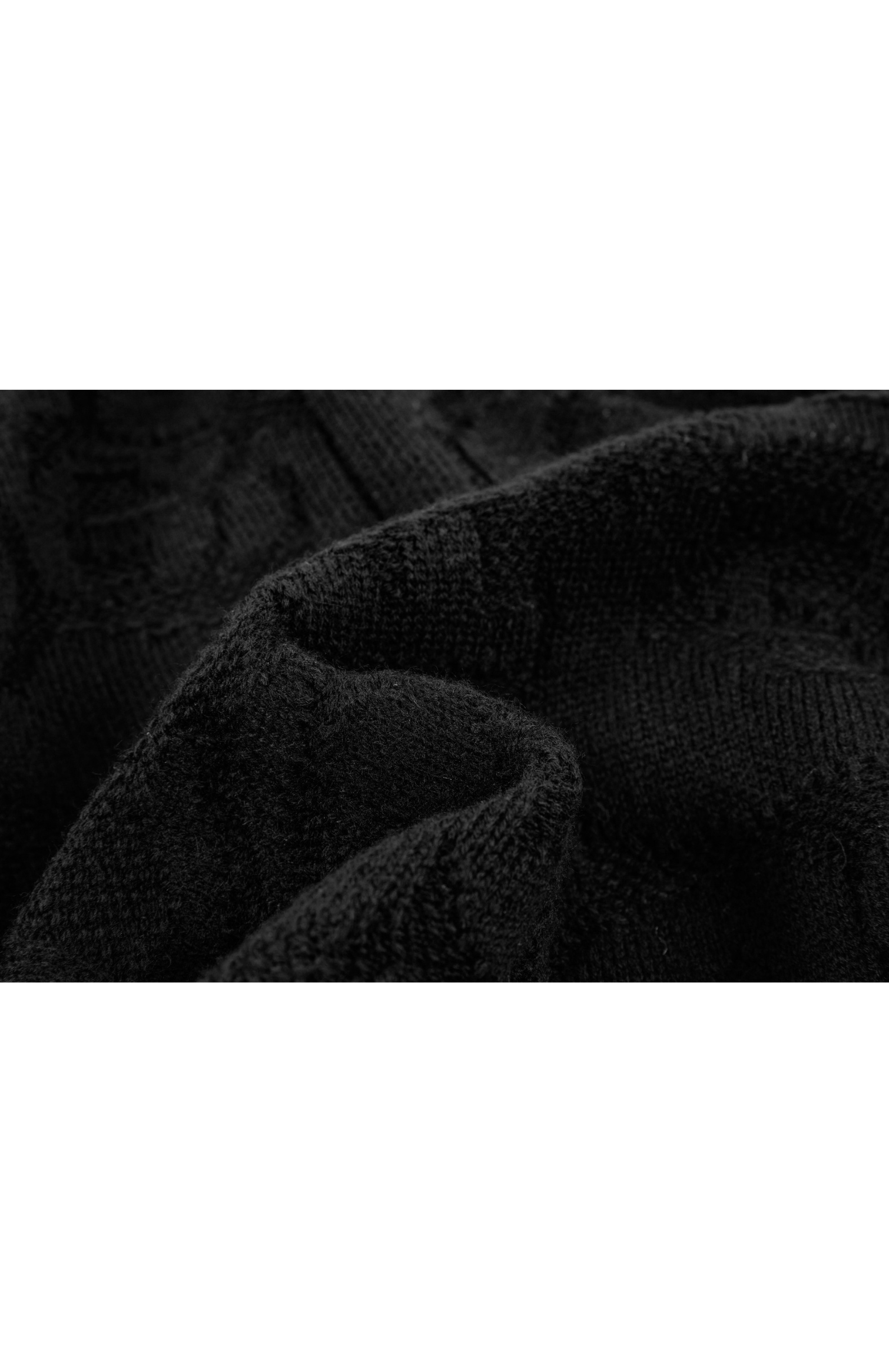 HIGH NECK SWIRL JACQUARD KNIT / ハイネックスワールジャガードニット