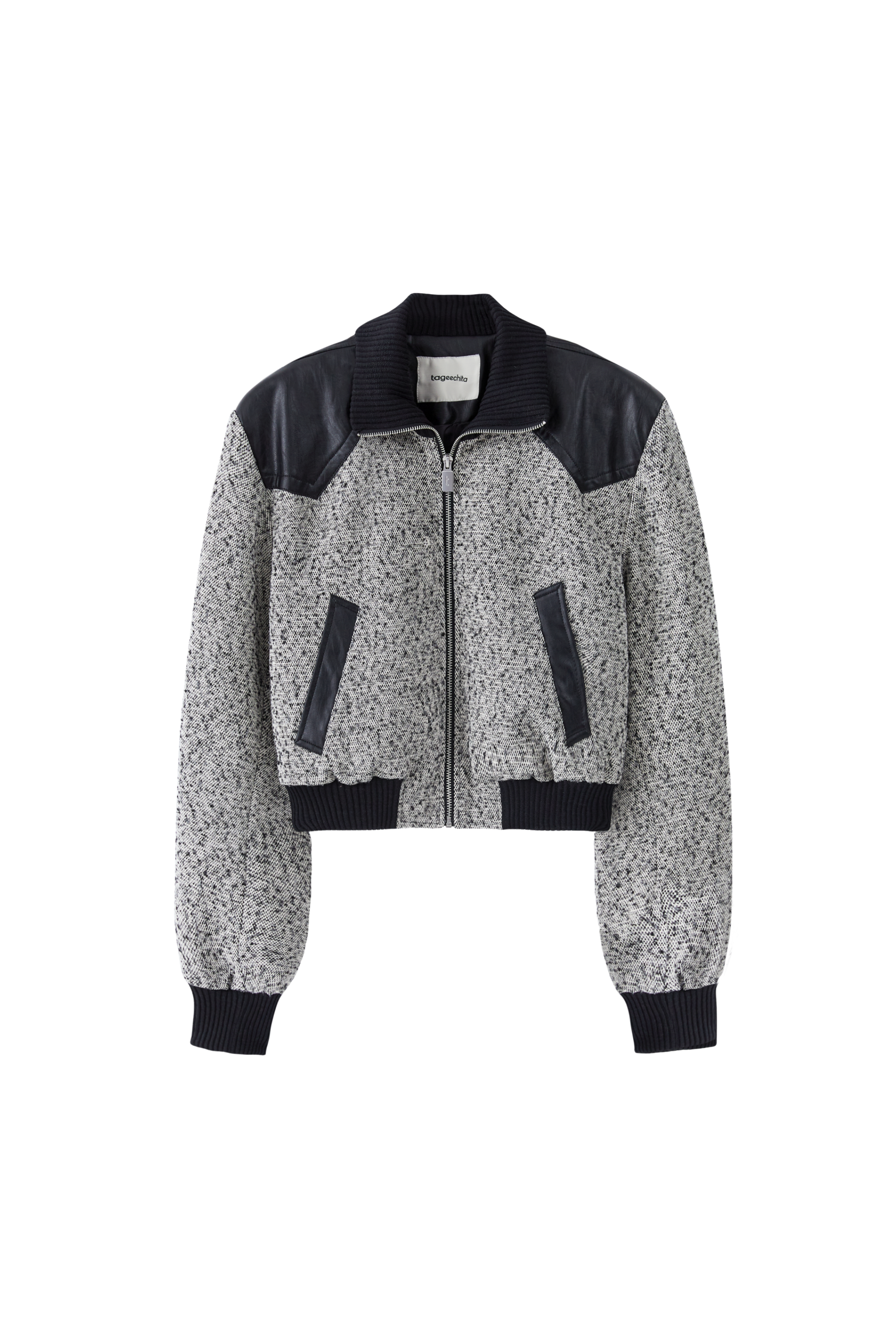 MIXED DESIGN SHORT JACKET