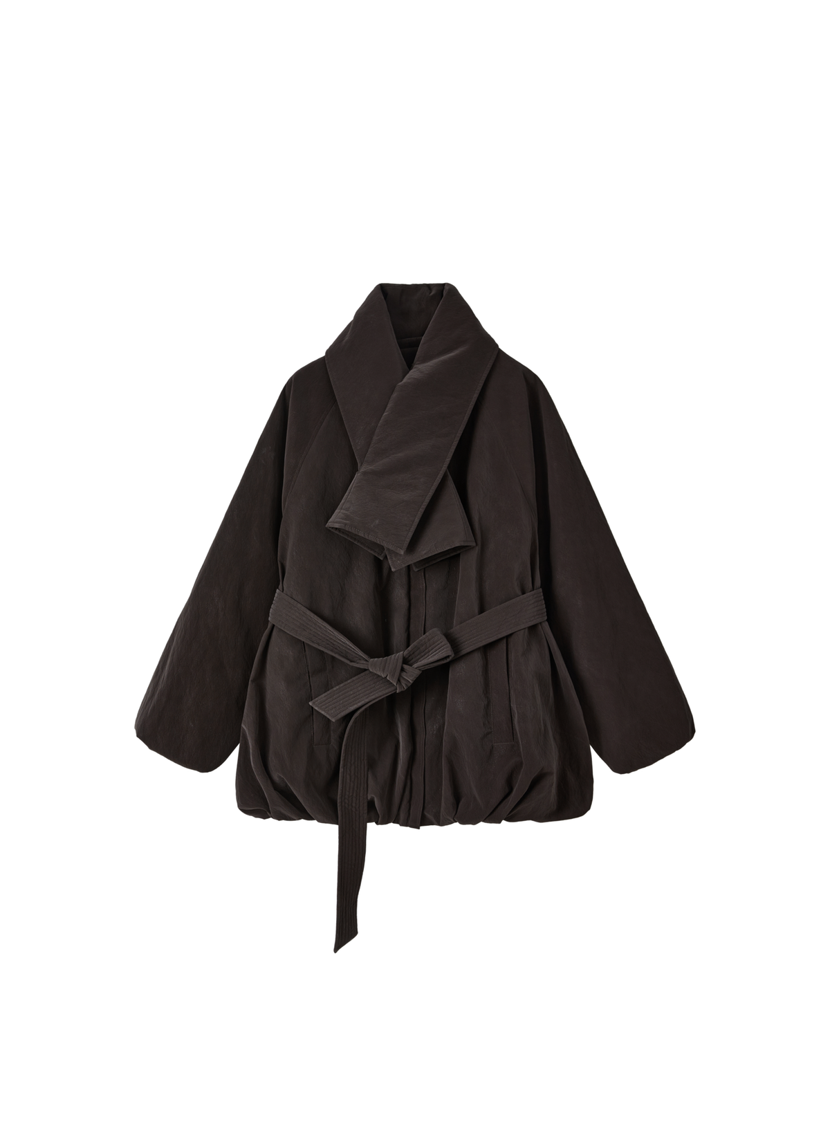 MATTE LEATHER SCARF DOWN