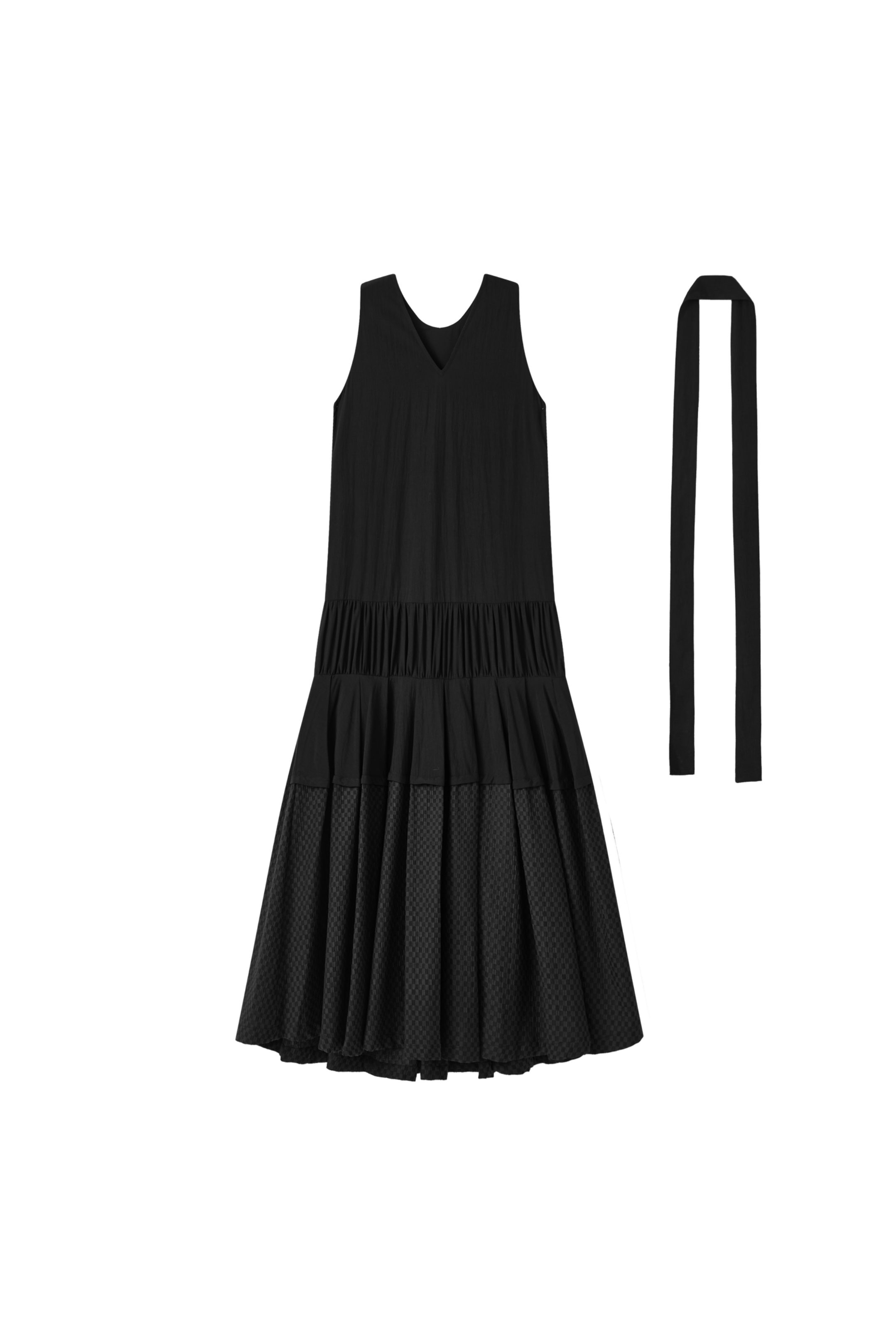 HEM EDGE TIERED DRESS / ヘムエッジティアードワンピース