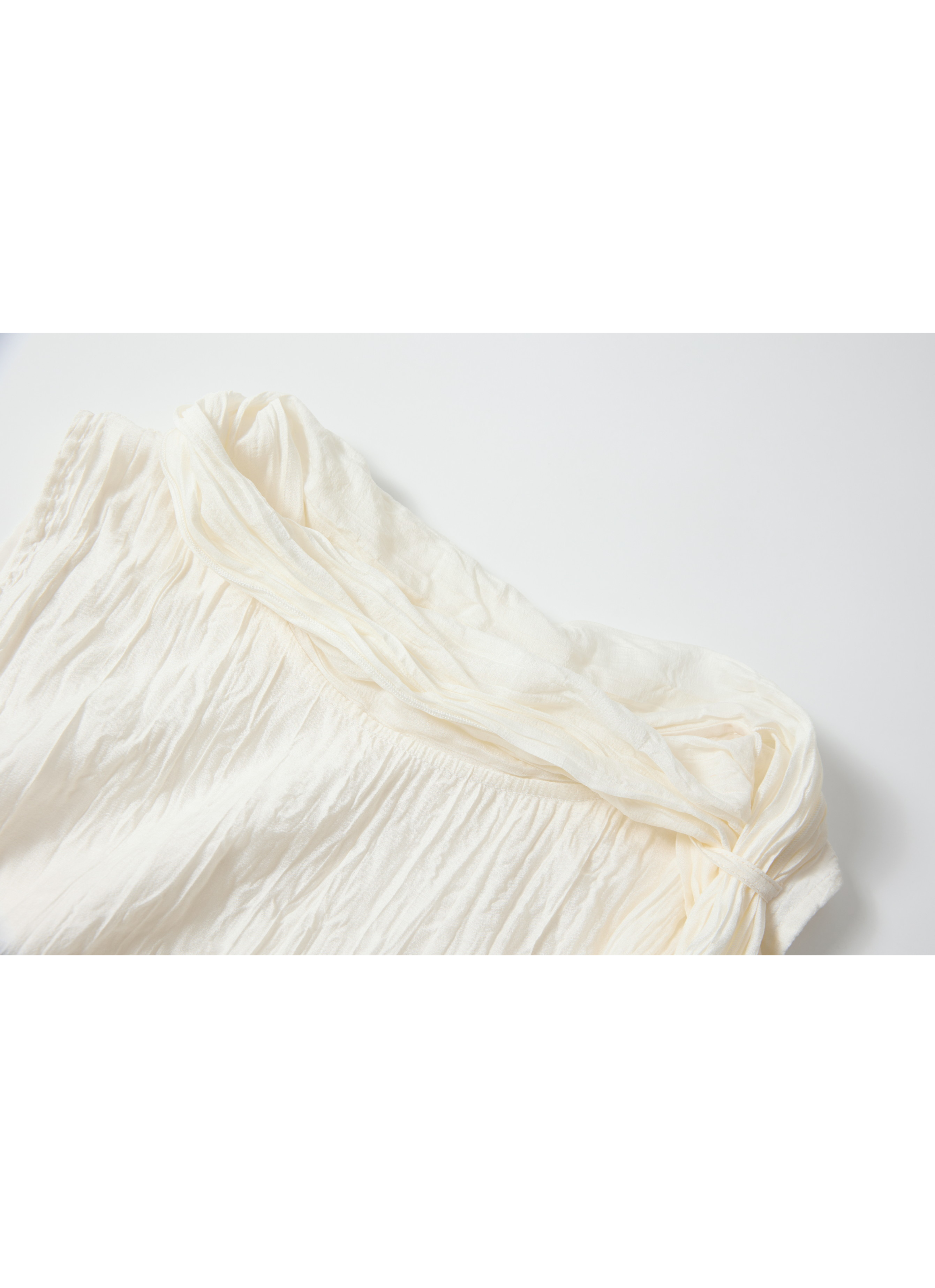 SCARF NECK TIERED DRESS
