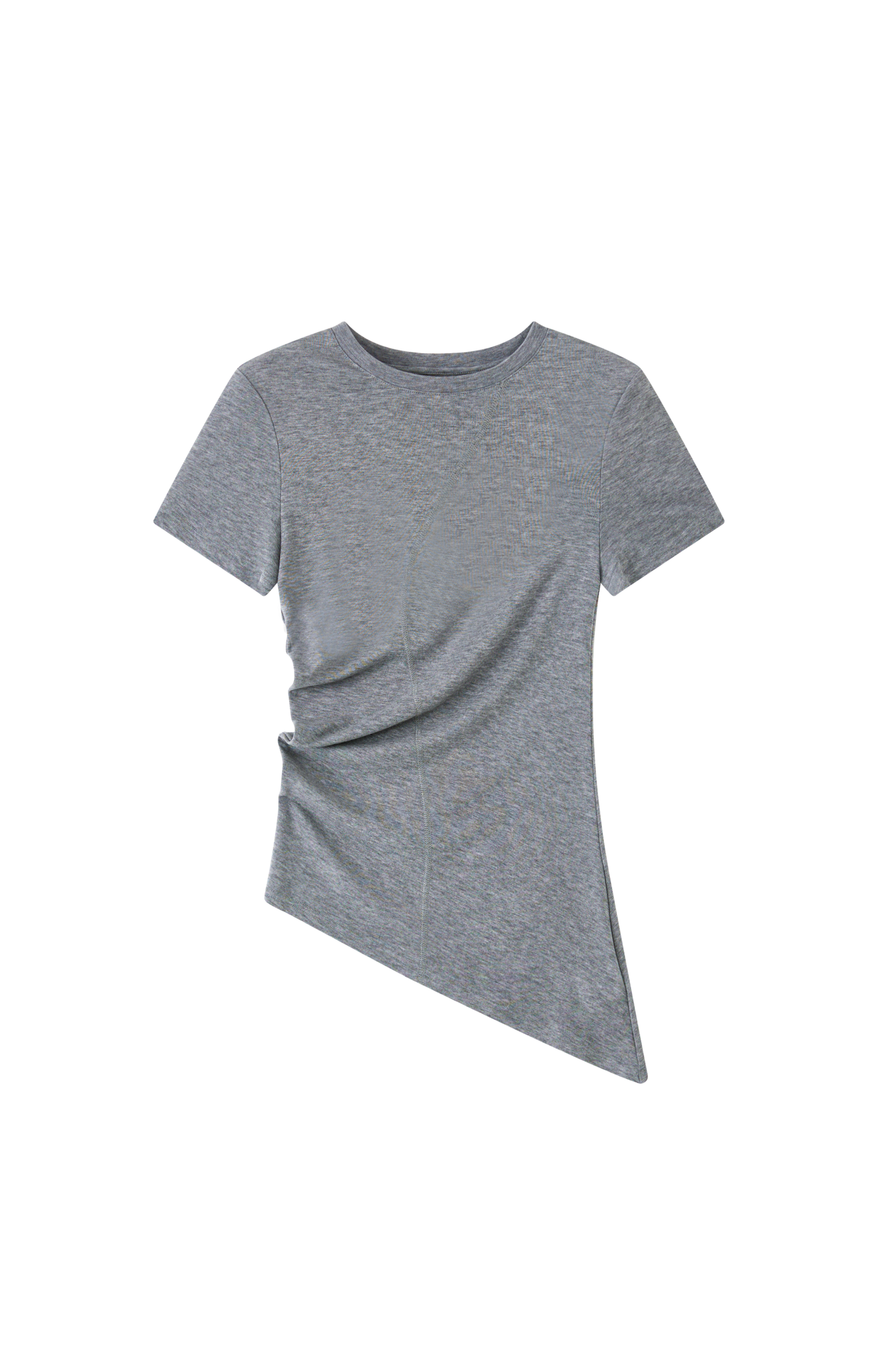 ASYMMETRIC HEM FIT T-SHIRT