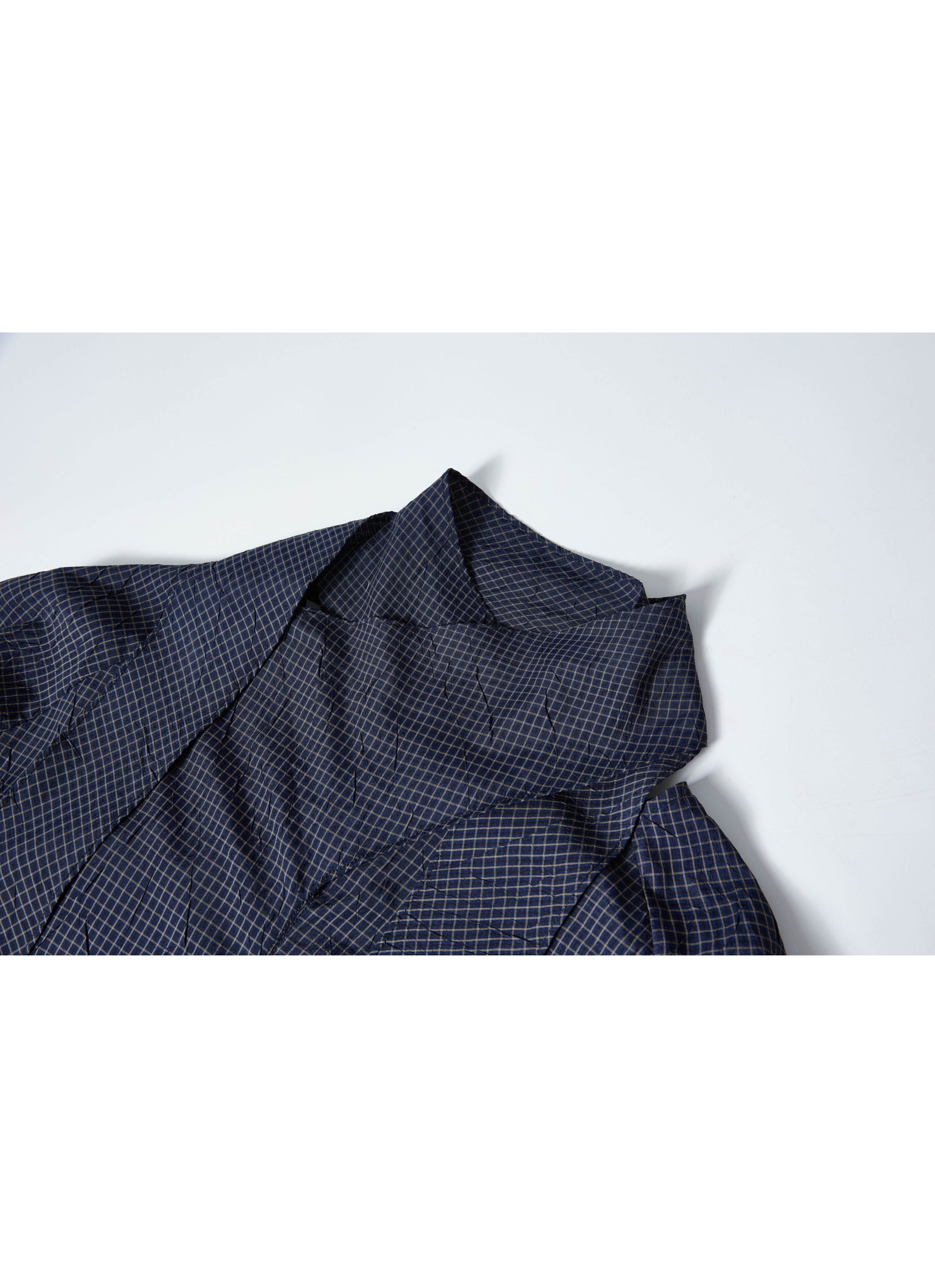 GRID CHECK SCARF SHIRT