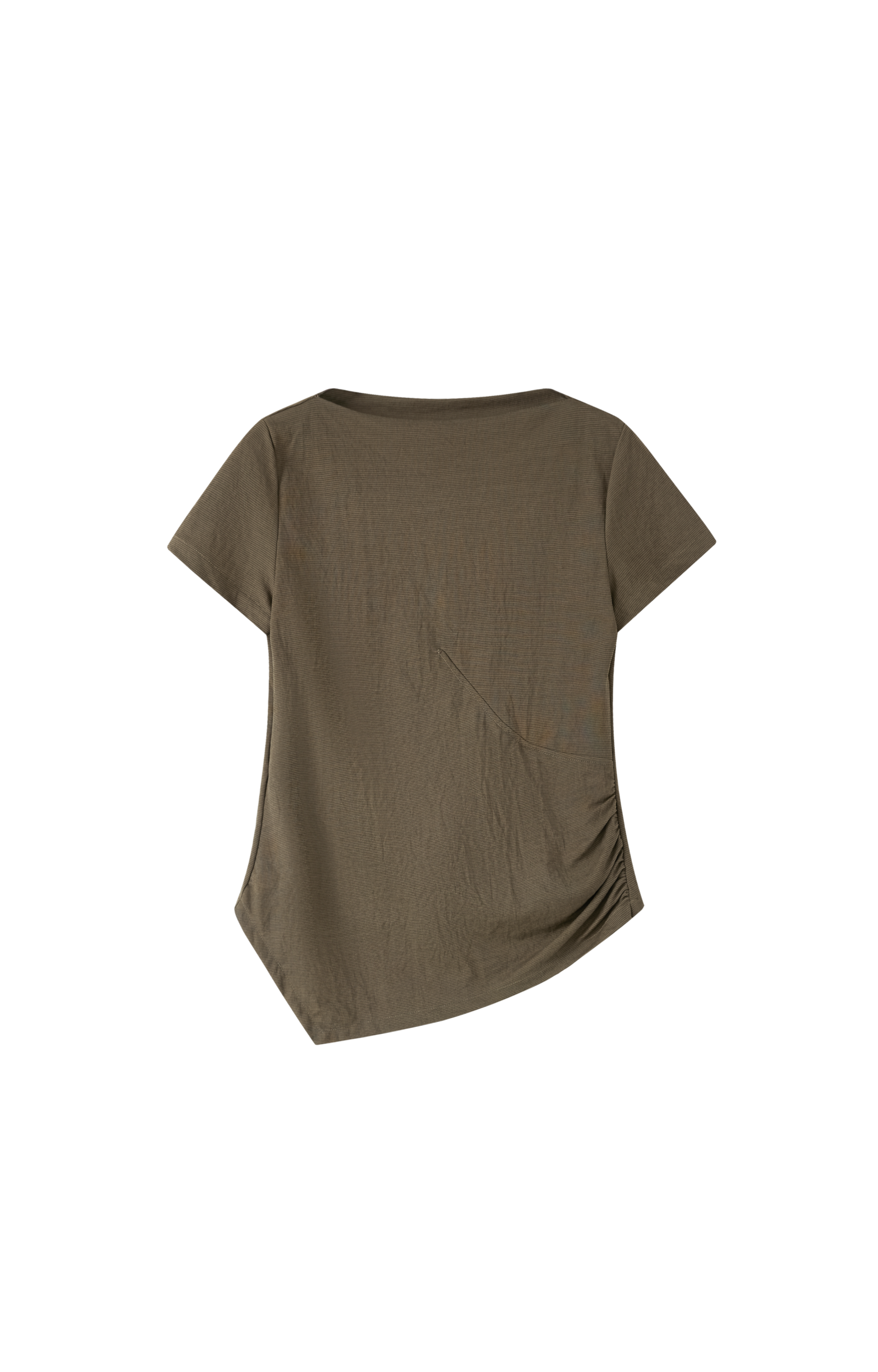 SIDE GATHERE SLIM T-SHIRT / サイドギャザースリムTシャツ