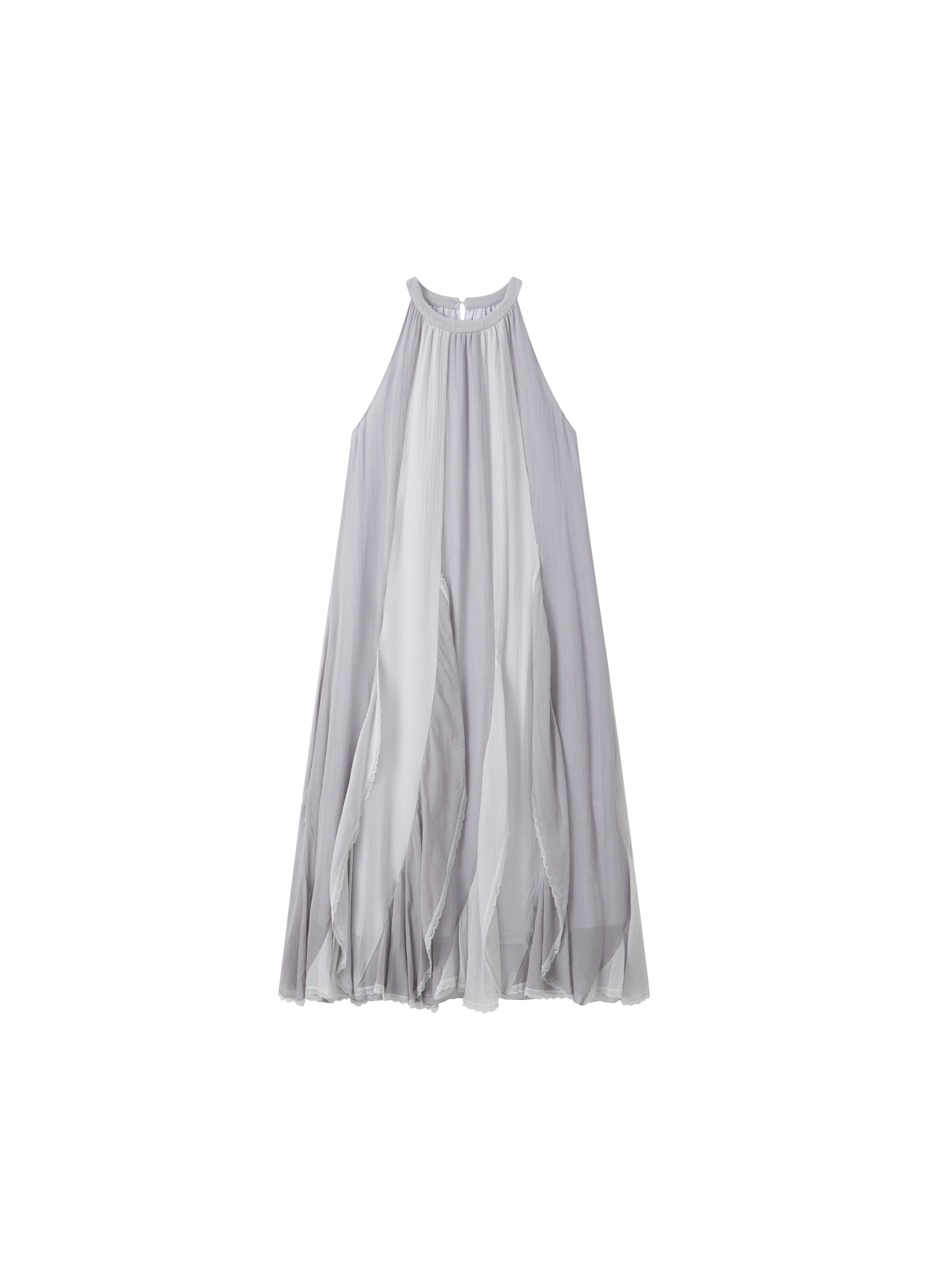 TIERED LACE COLLAR DRESS