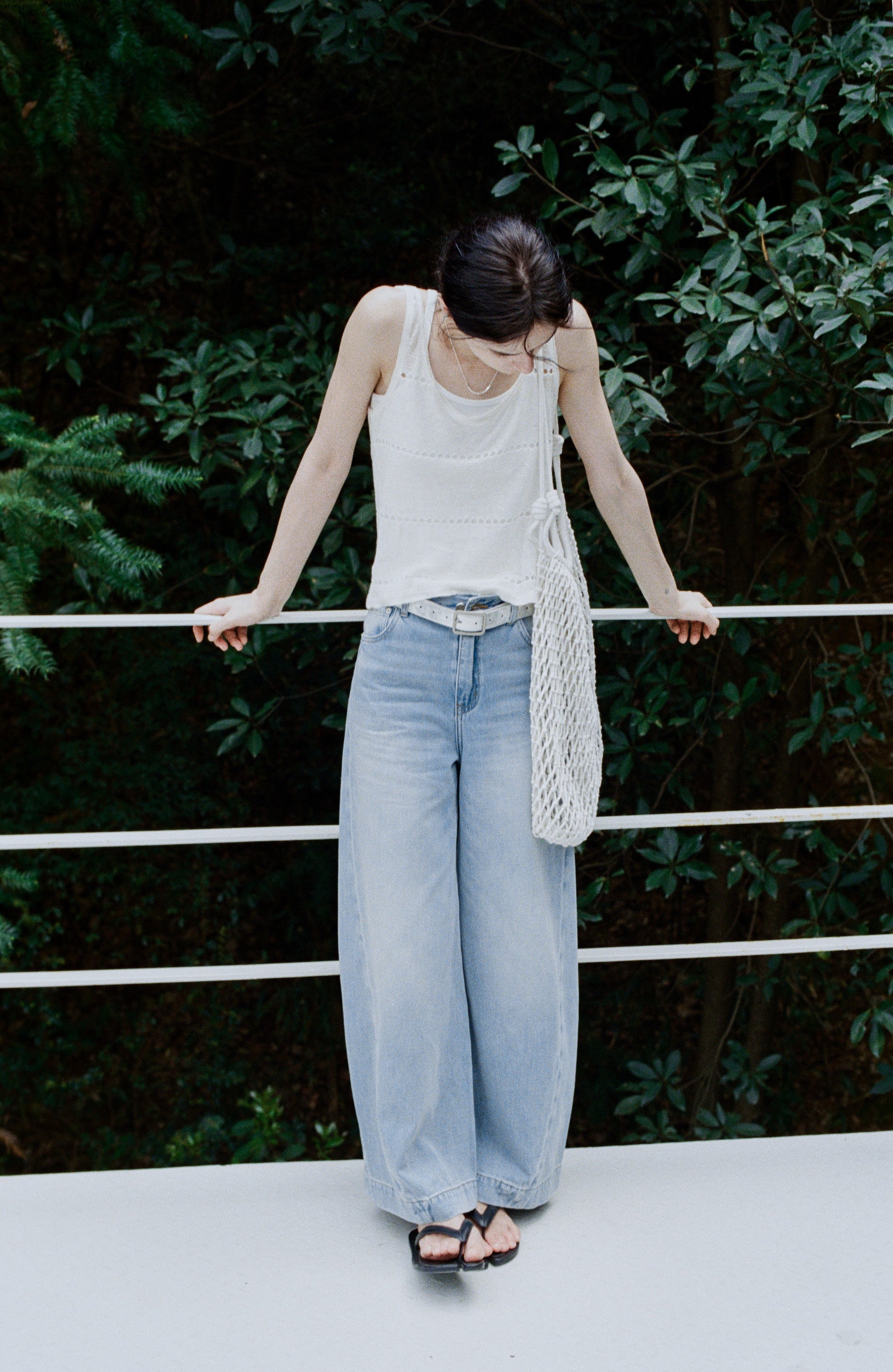 WASHED BLUE WIDE JEANS / 워시드 블루 와이드 청바지
