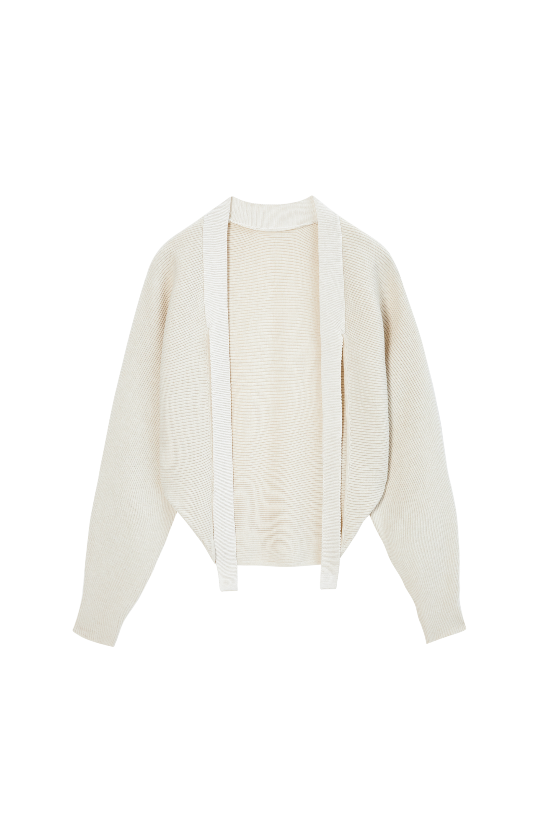 RIB KNIT BOLERO CARDIGAN