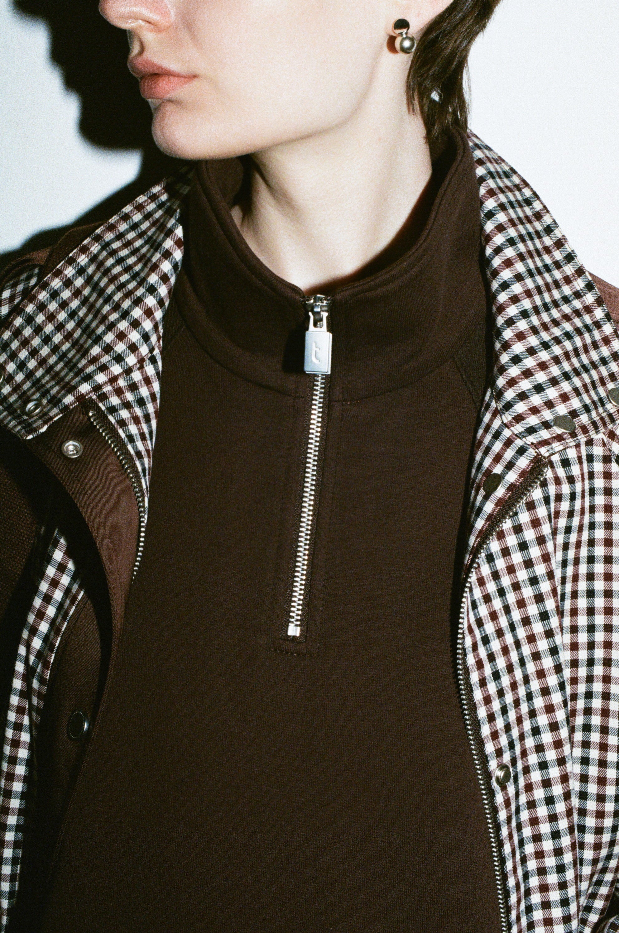 HALF ZIP CALM SWEATSHIRT / ハーフジップカームスウェット