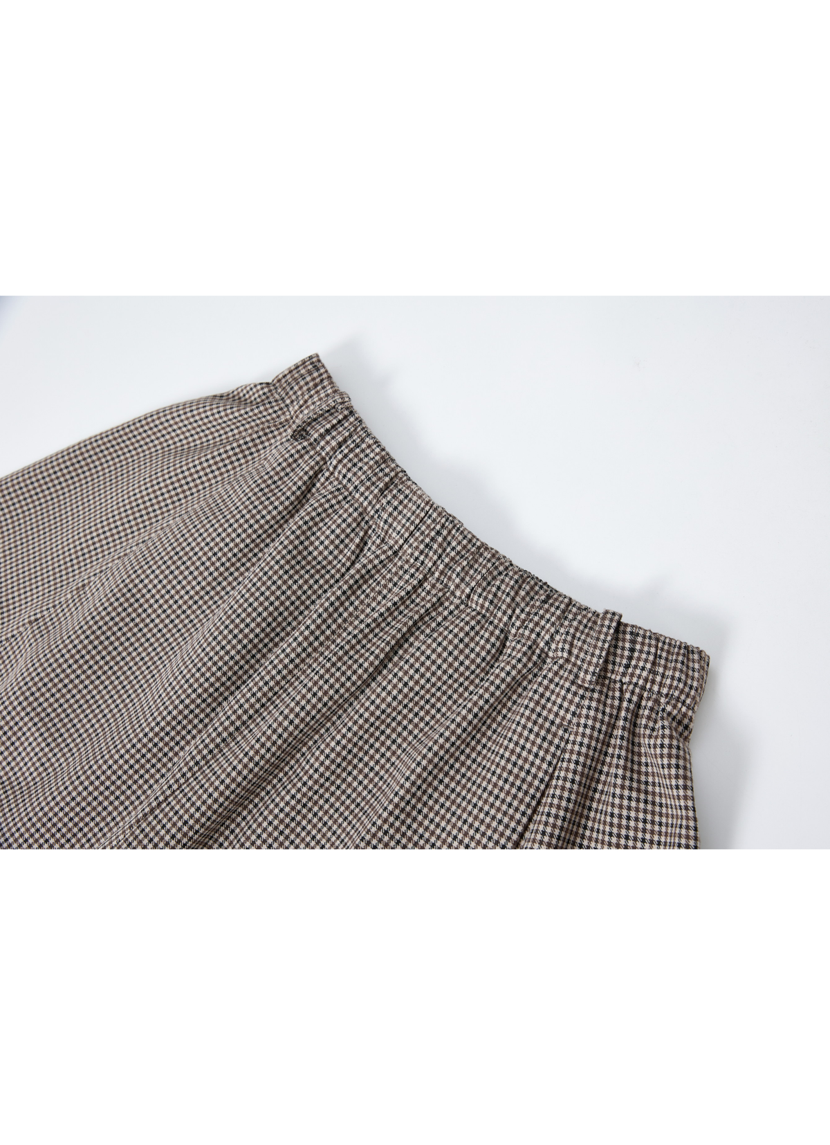 CHECK COCOON WIDE PANTS
