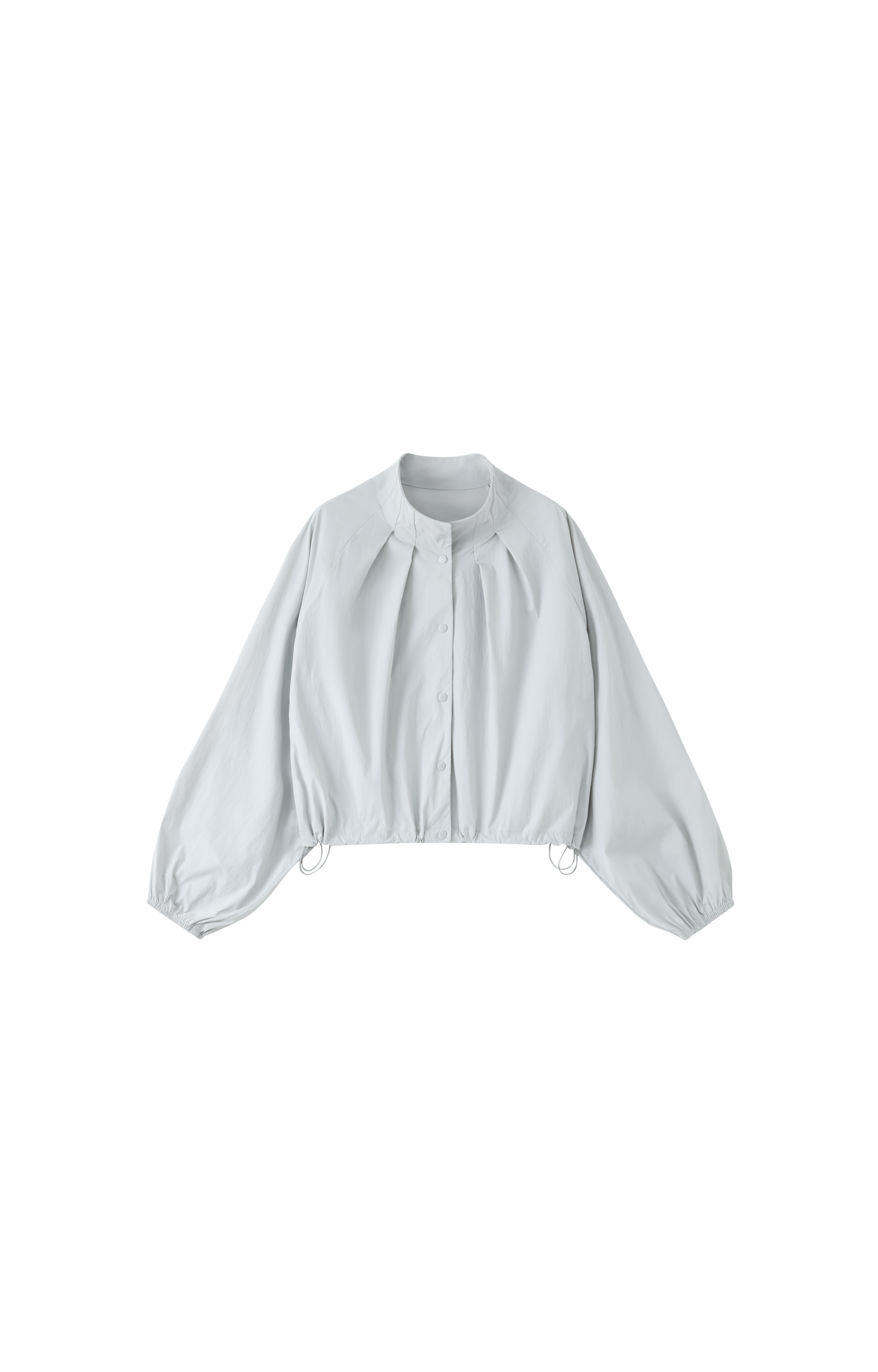 UV CUT NECK PLEATED DRAPE BLOUSON / UVカットネックプリーツドレープブルゾン