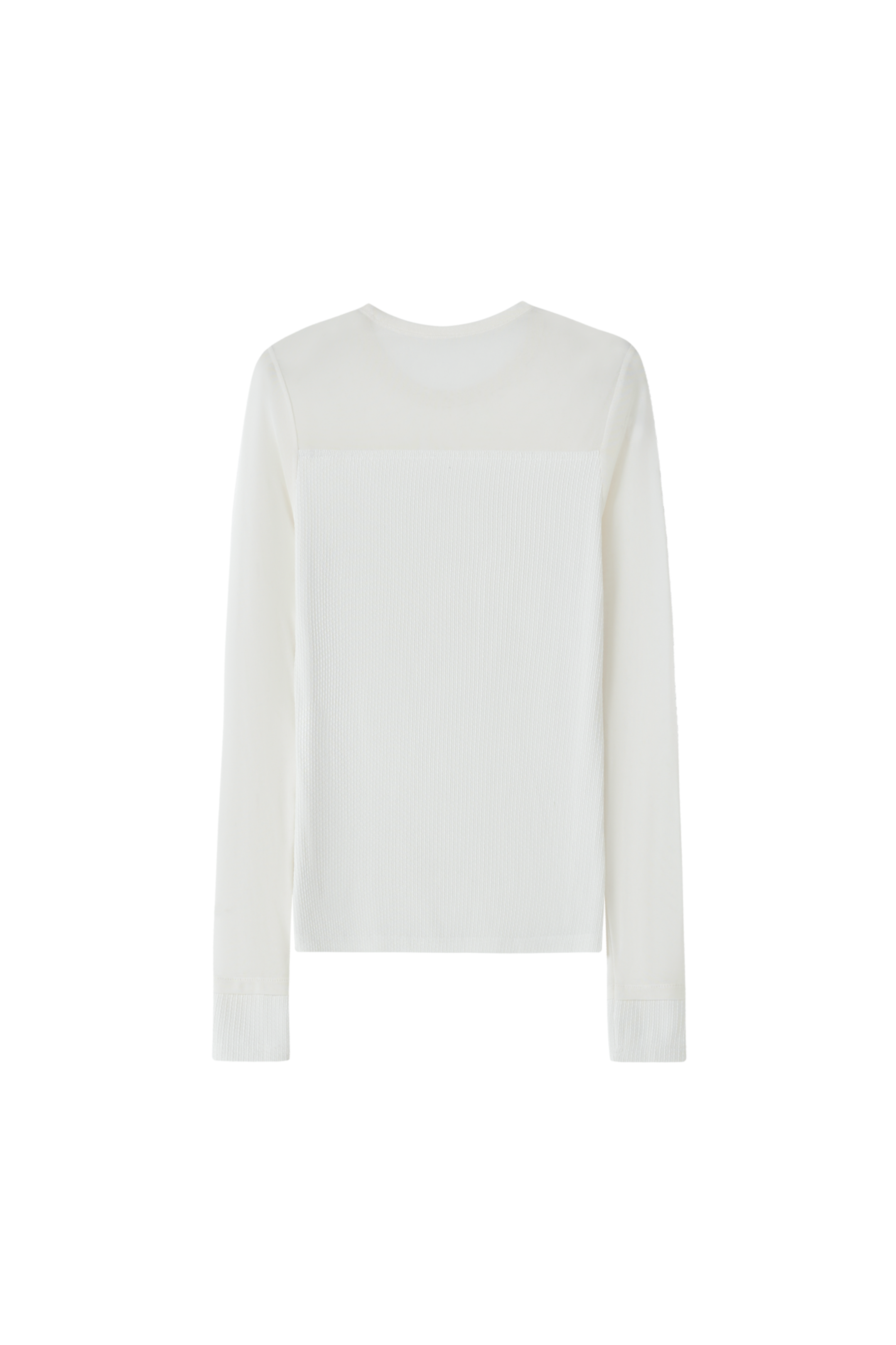 PART SHEER NATURAL TOP / 파트 시어 내츄럴 톱