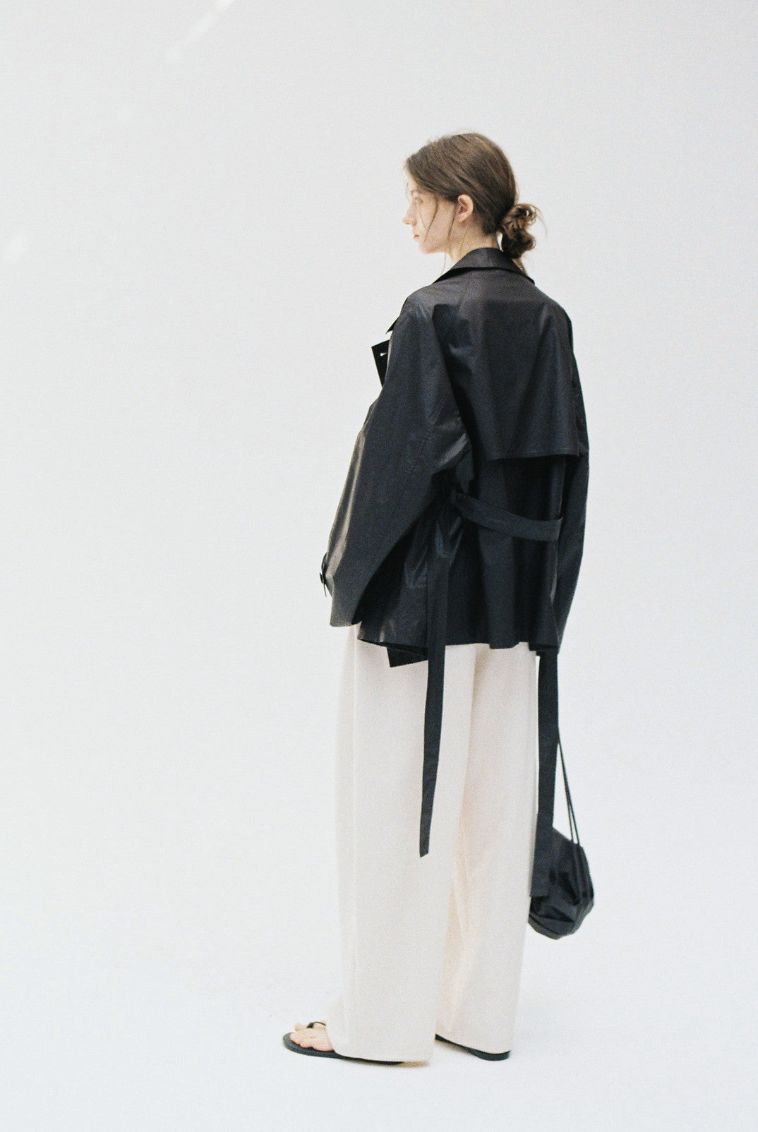 COATING TEXTURE MIDI TRENCH / コーティングテクスチャーミドルトレンチ