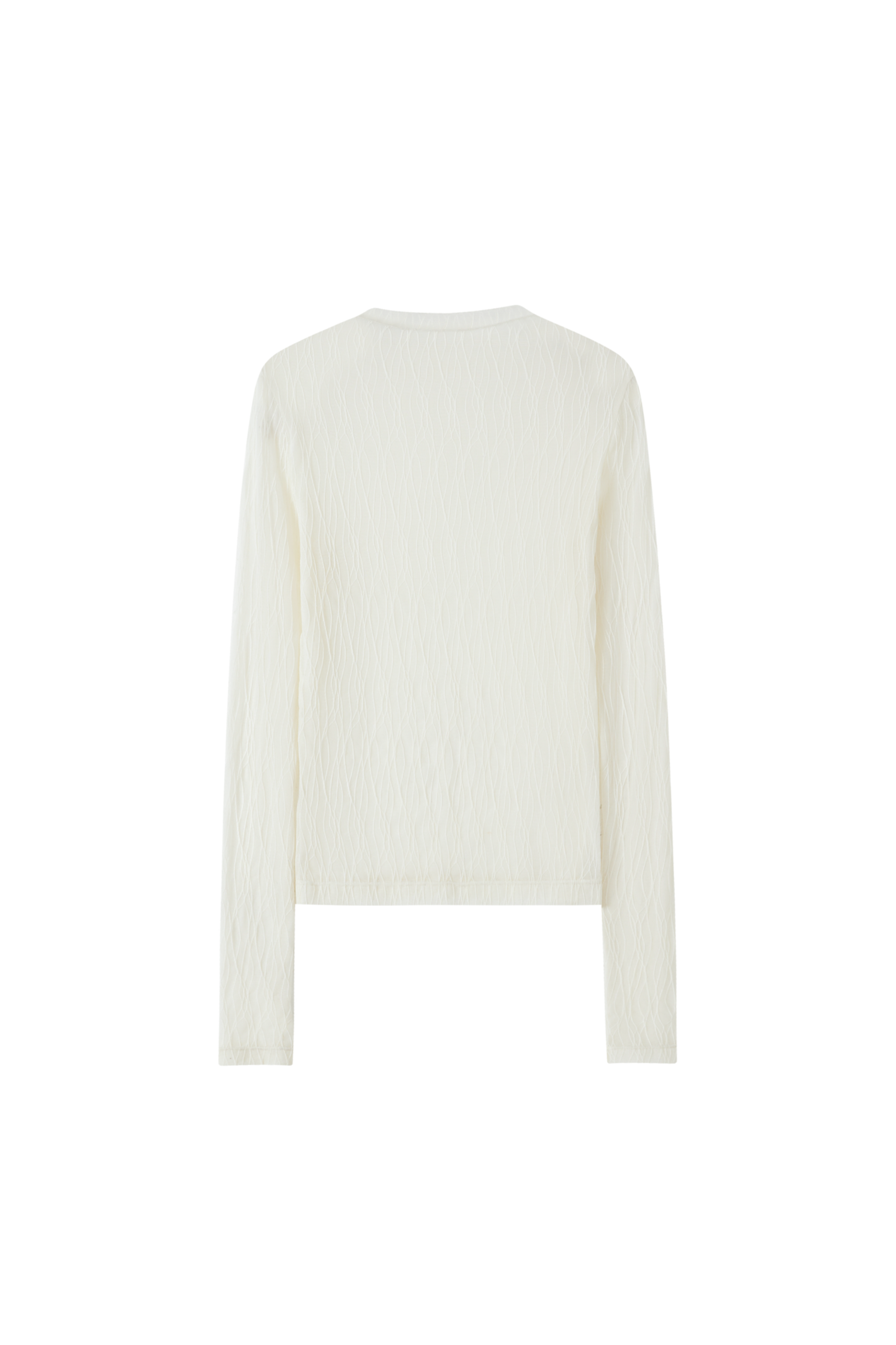 TREE JACQUARD SHEER TOP / ツリージャカードシアートップ