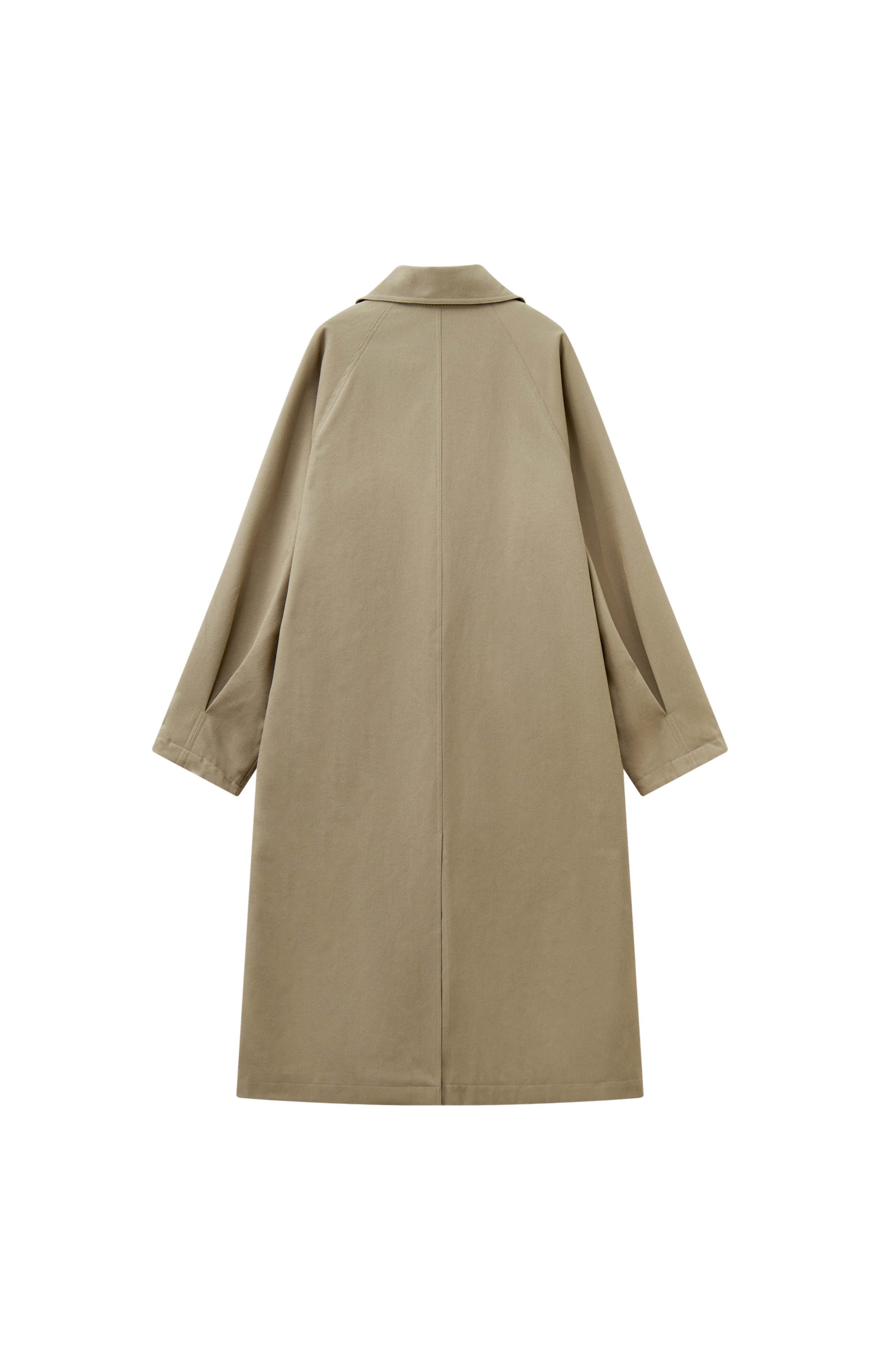 ACCENT STRIPE NECK TRENCH