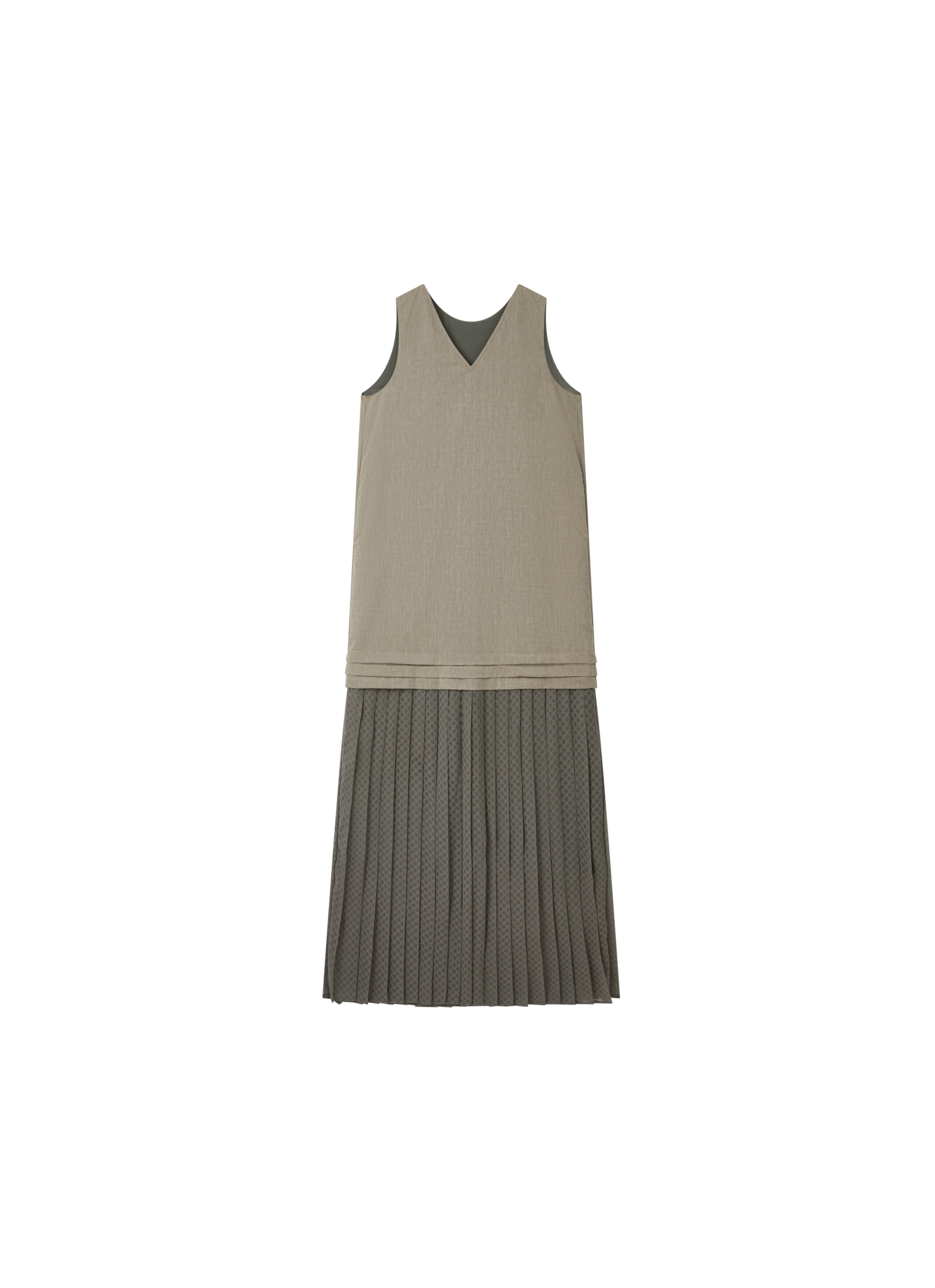 BUBBLE PLEAT DOCKING DRESS