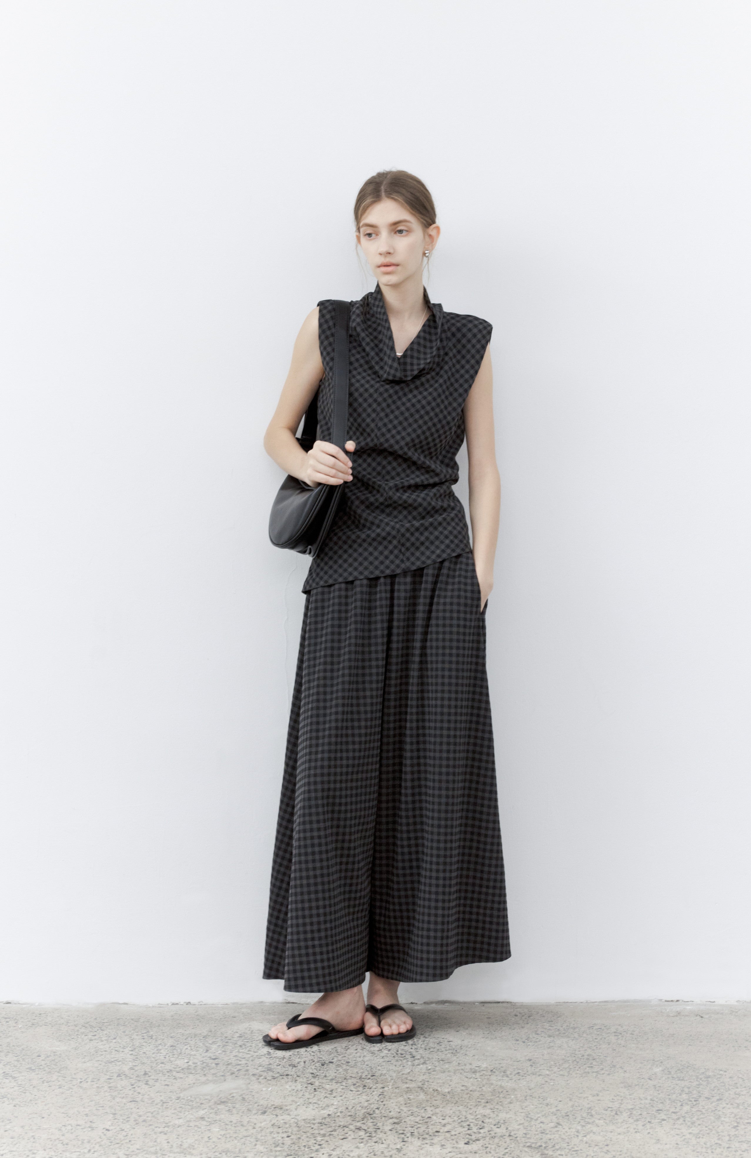 FLARE LOOSE WIDE PANTS