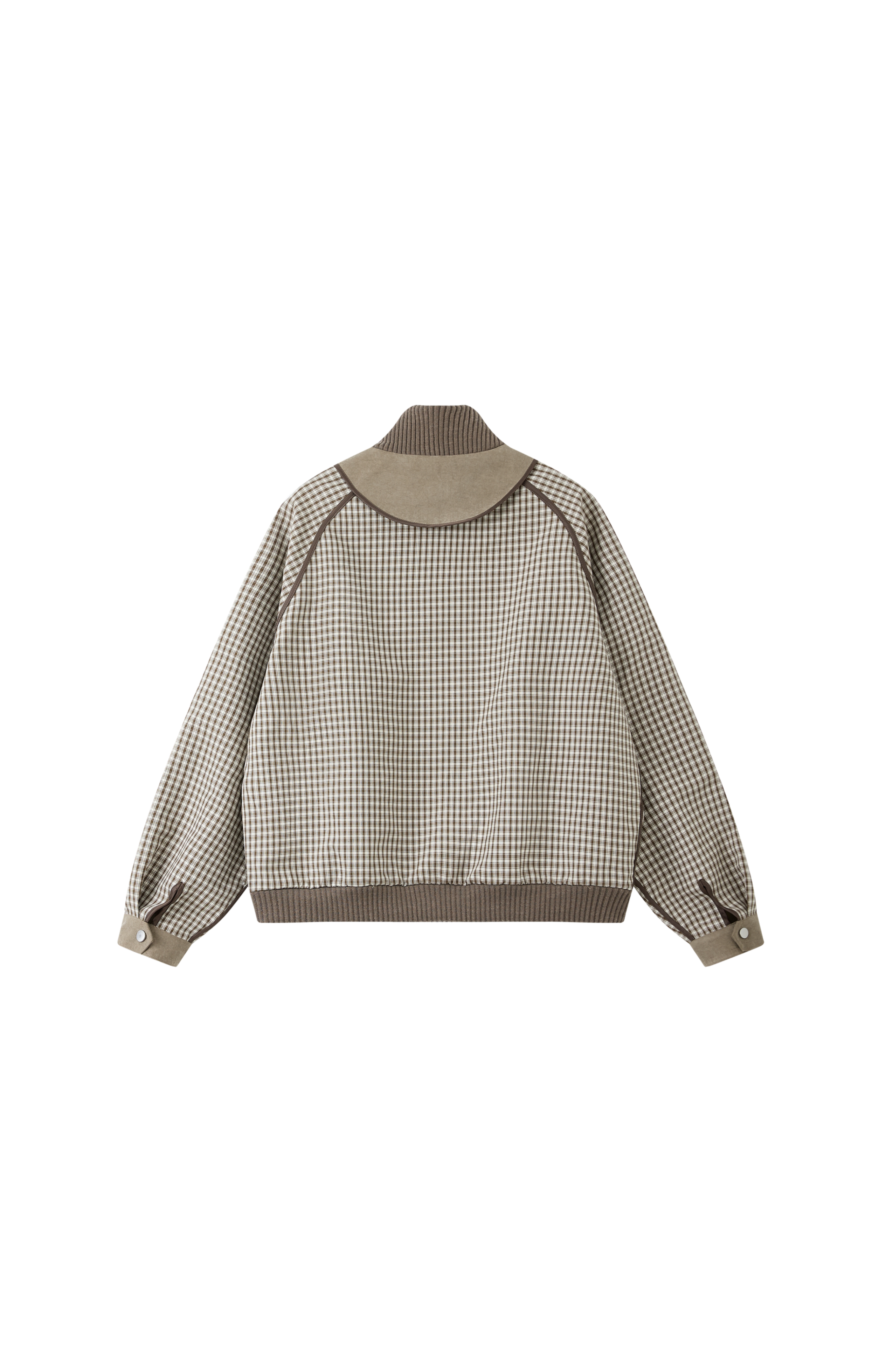 REVERSE PLAID DESIGN JACKET / 리버스 체크 디자인 재킷