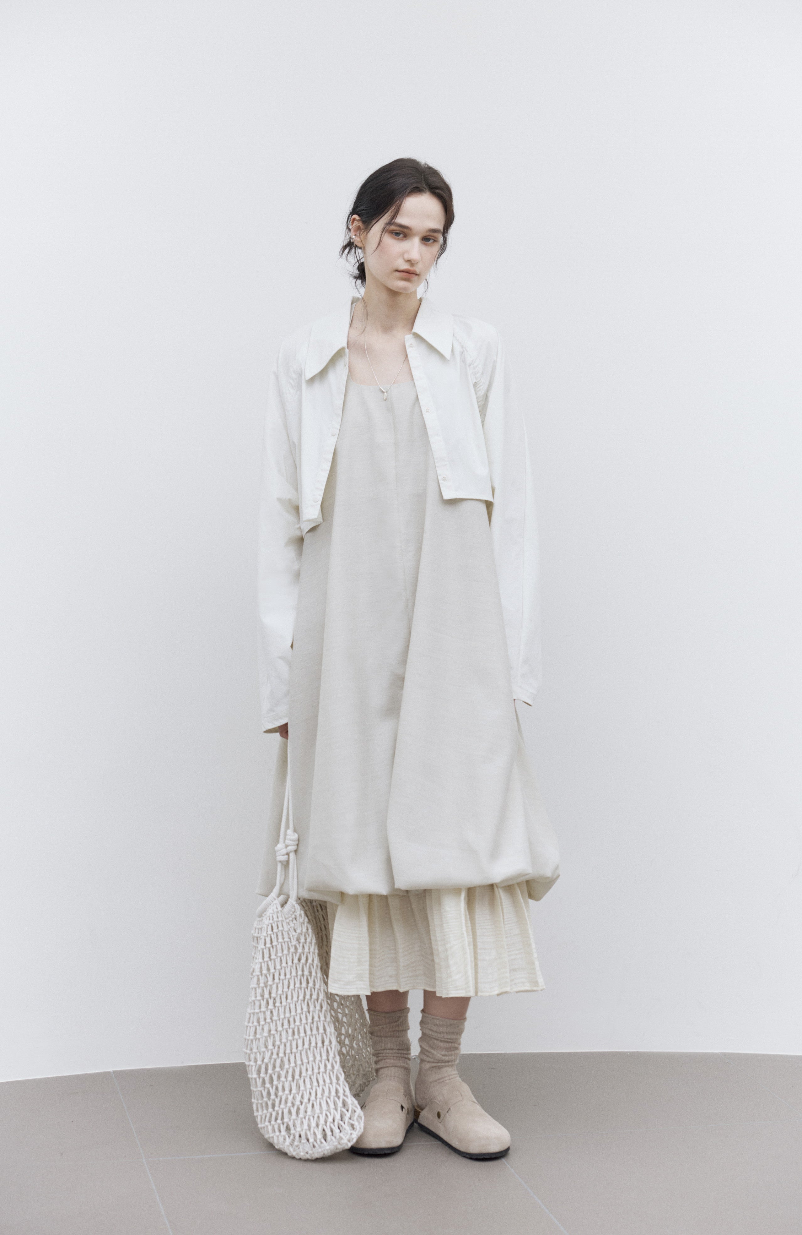 UV CUT BACK DRAWSTRING SHIRT