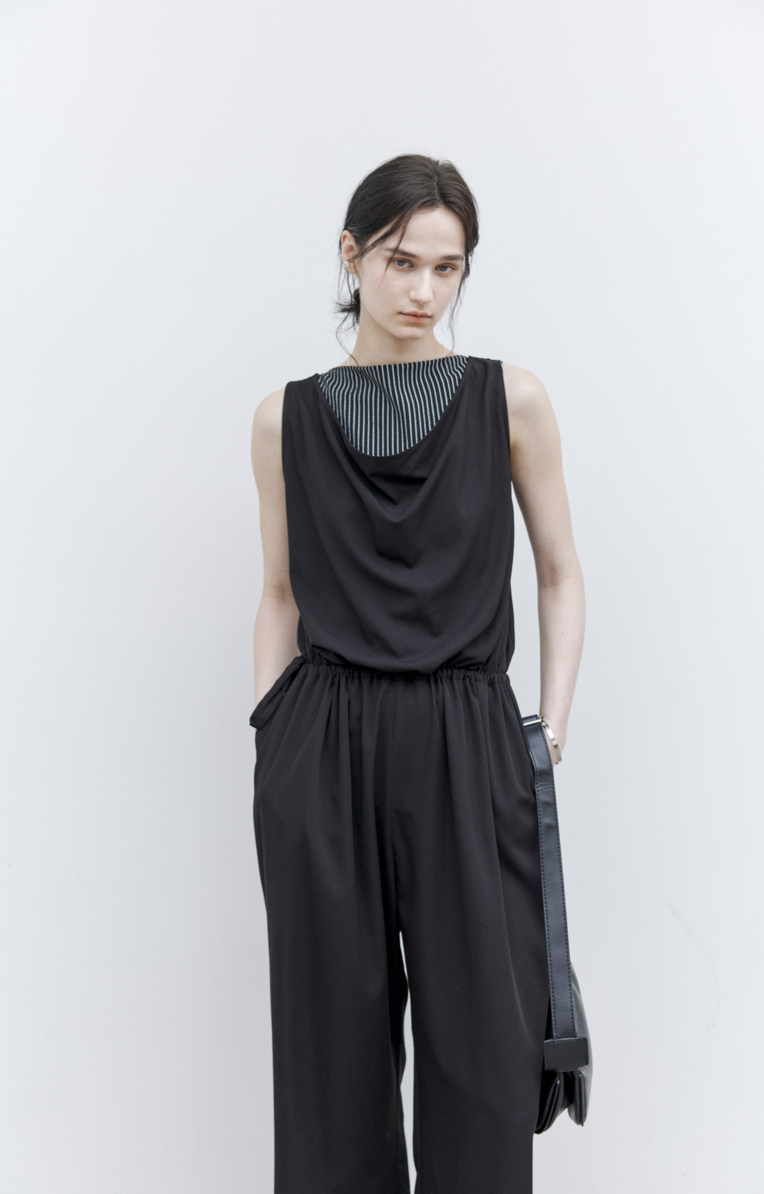 SIDE STRING STRIPE TOP / サイドストリングストライプトップ