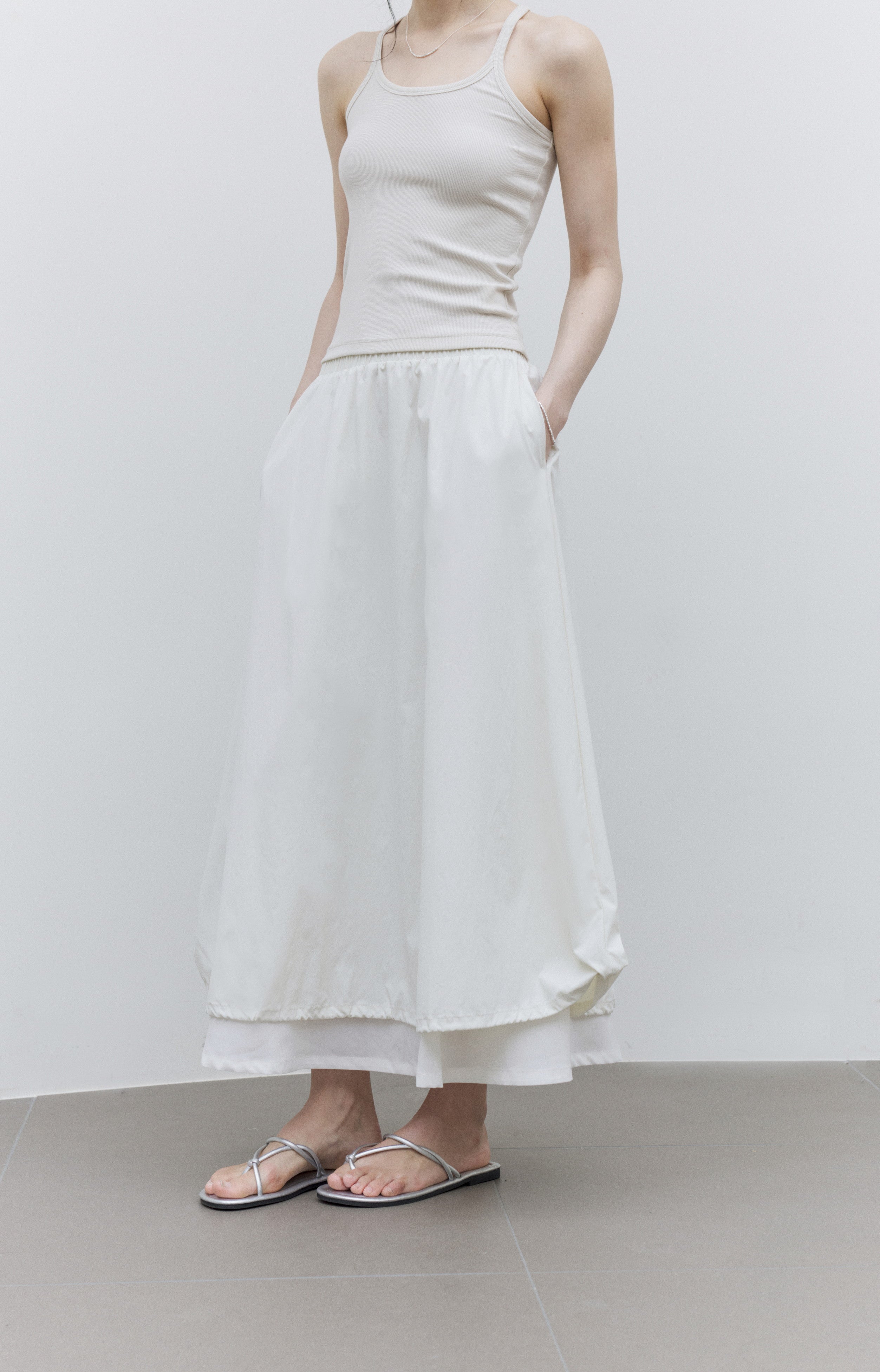 UV CUT FLARE BALLOON SKIRT / UVカットフレアバルーンスカート