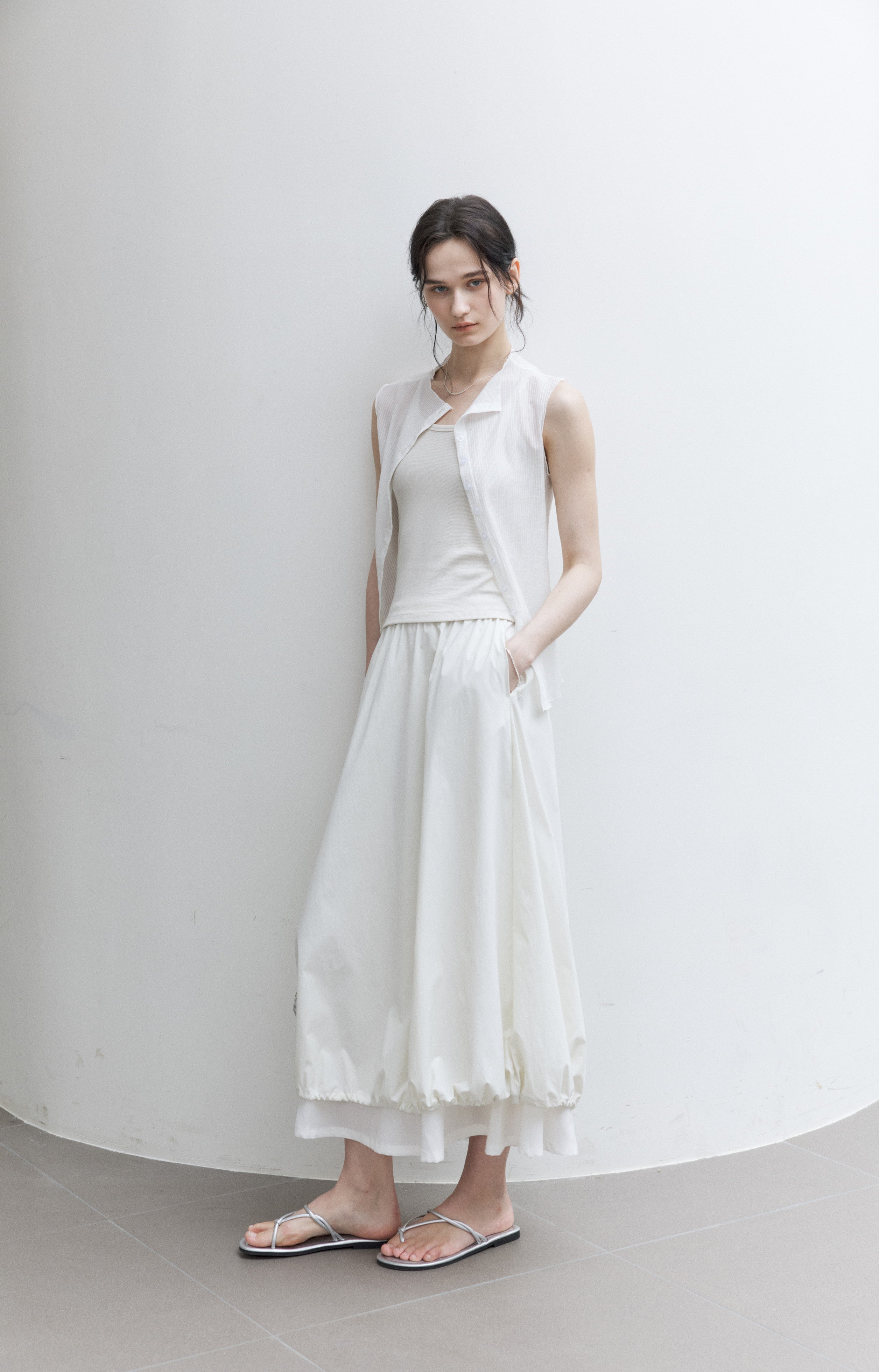 UV CUT FLARE BALLOON SKIRT / UVカットフレアバルーンスカート