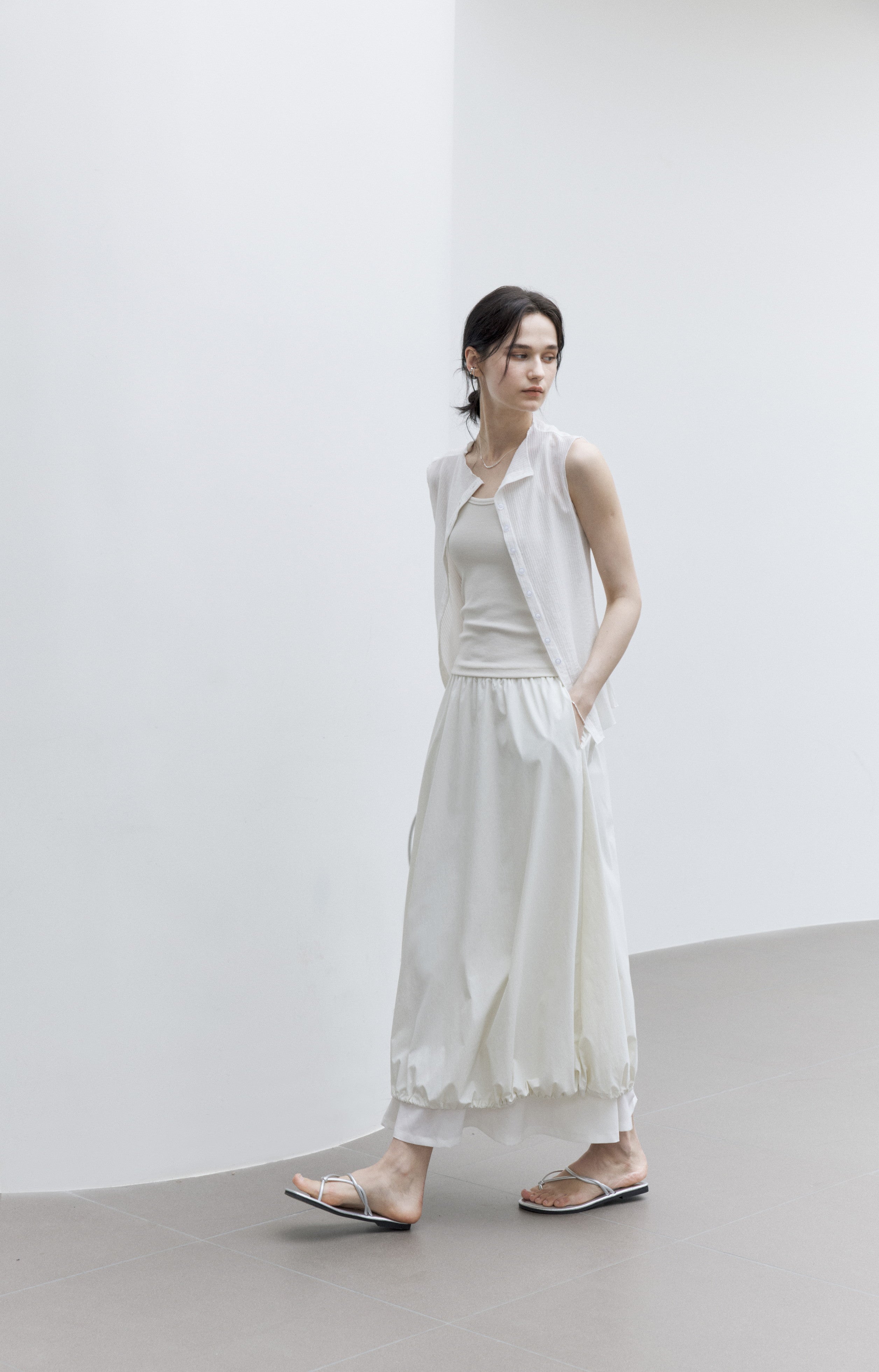 UV CUT FLARE BALLOON SKIRT / UVカットフレアバルーンスカート