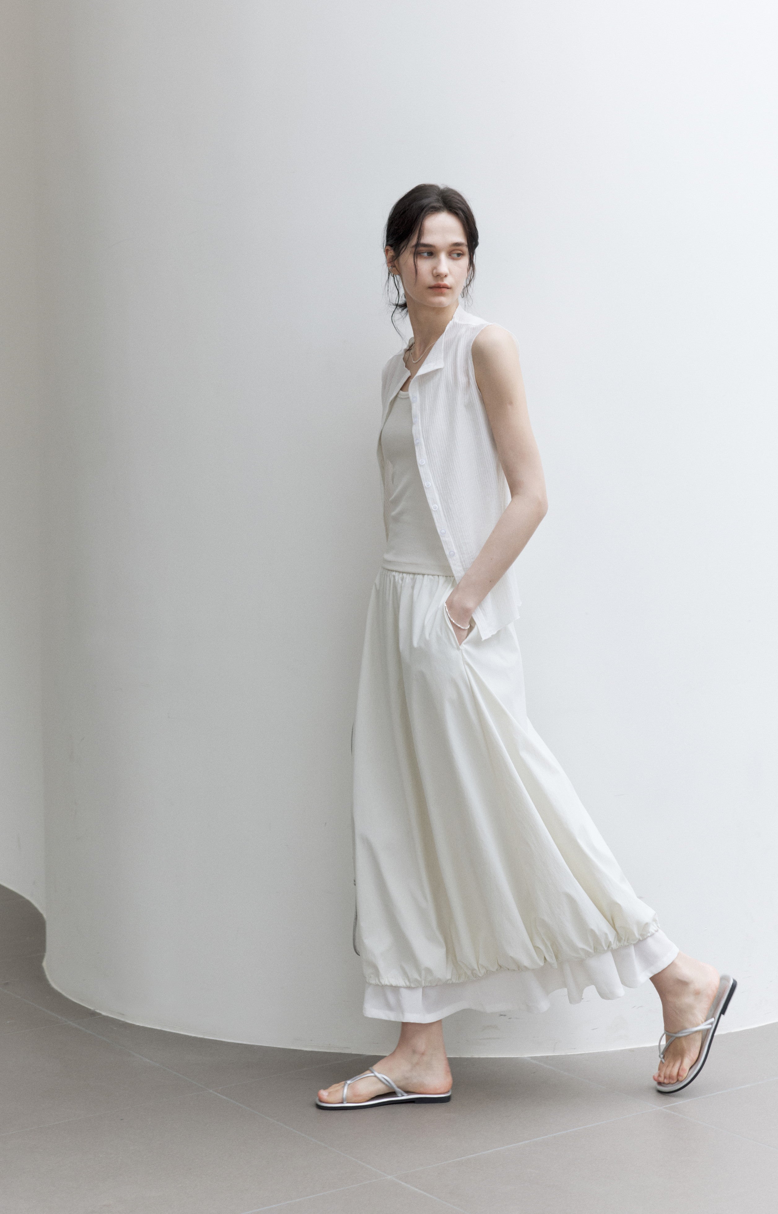 UV CUT FLARE BALLOON SKIRT / UVカットフレアバルーンスカート