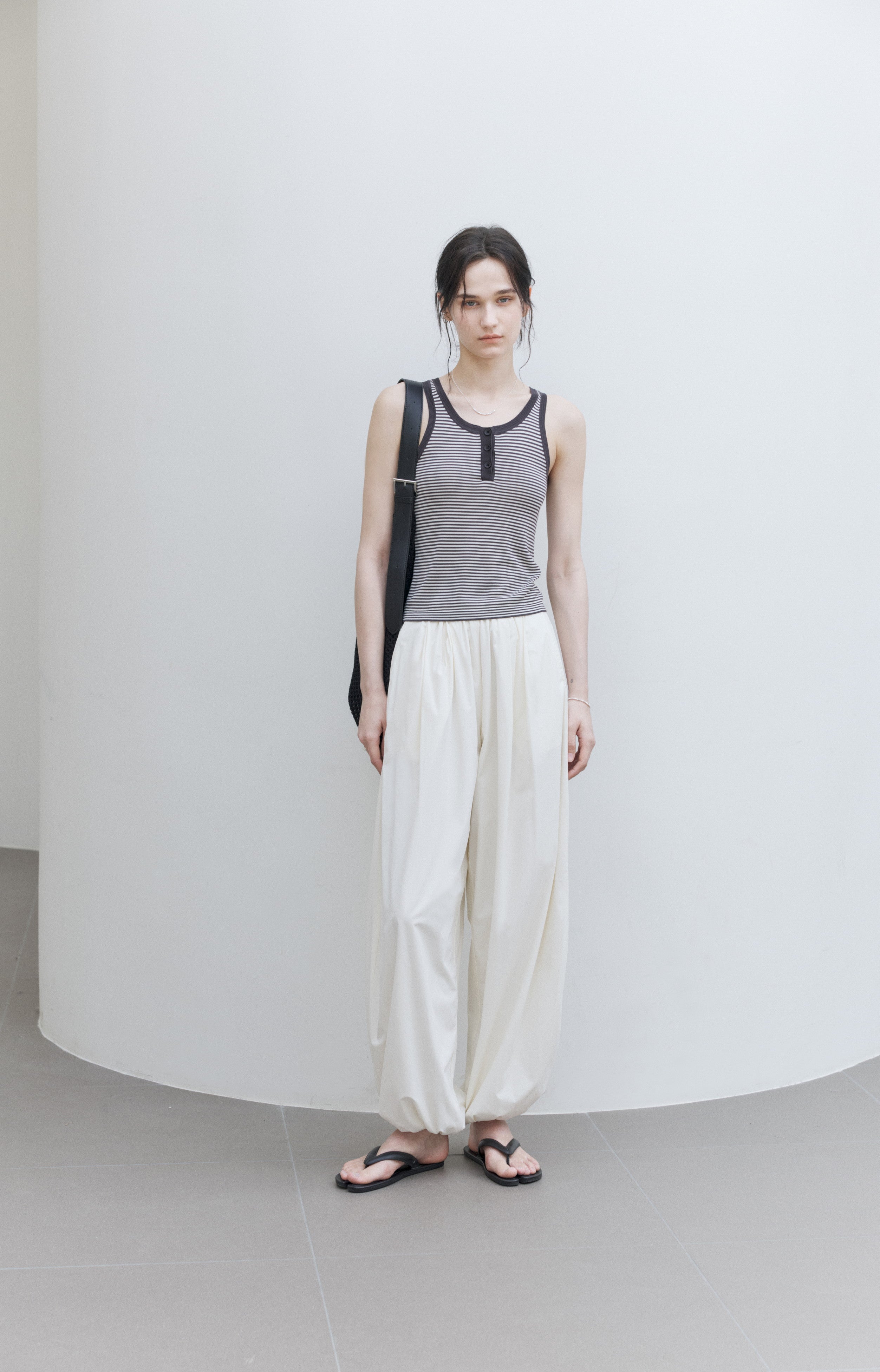 UV CUT SMOOTH SAROUEL PANTS/UV 컷 부드러운 사루엘 팬츠