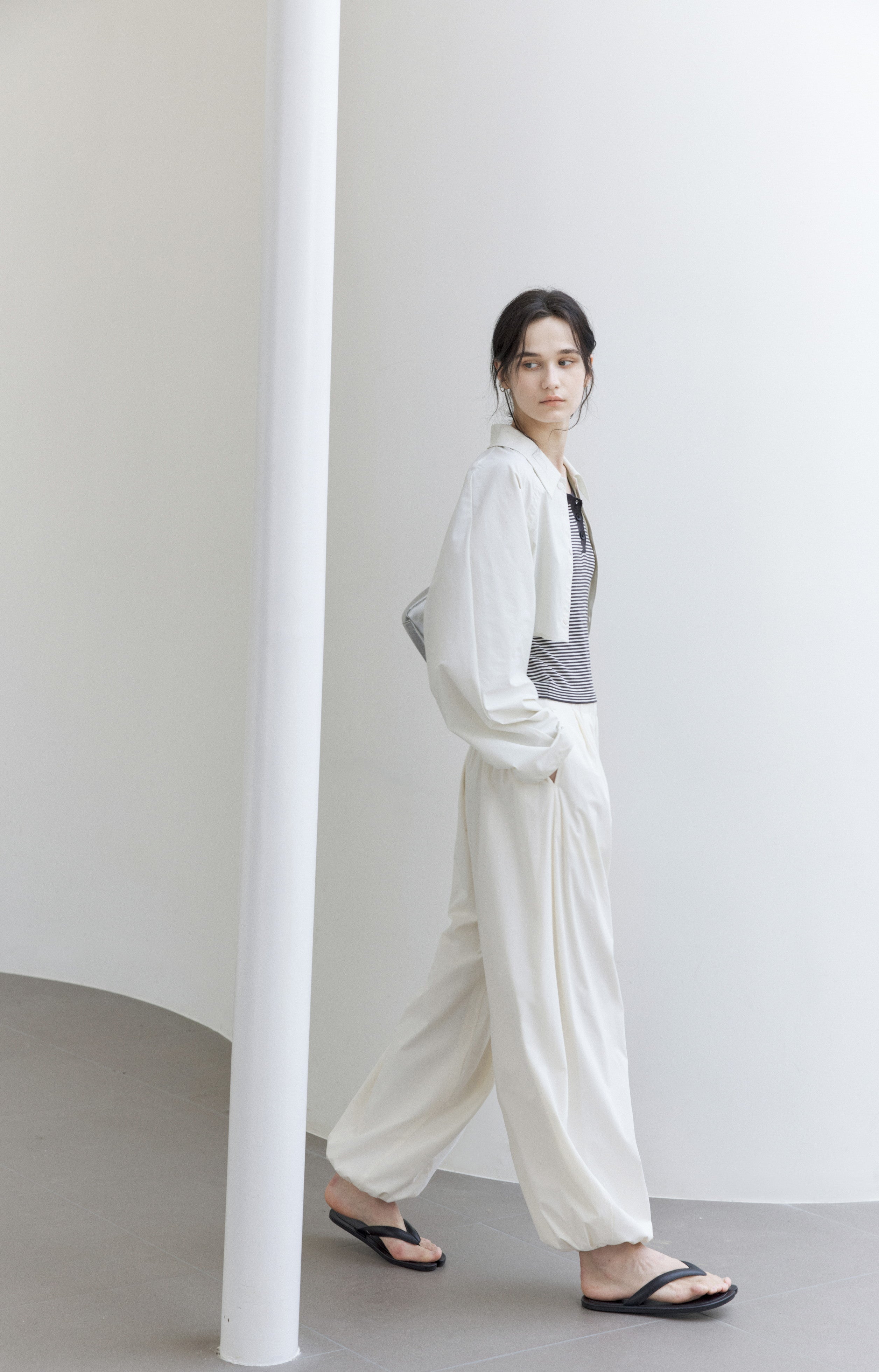 UV CUT SMOOTH SAROUEL PANTS/UV 컷 부드러운 사루엘 팬츠