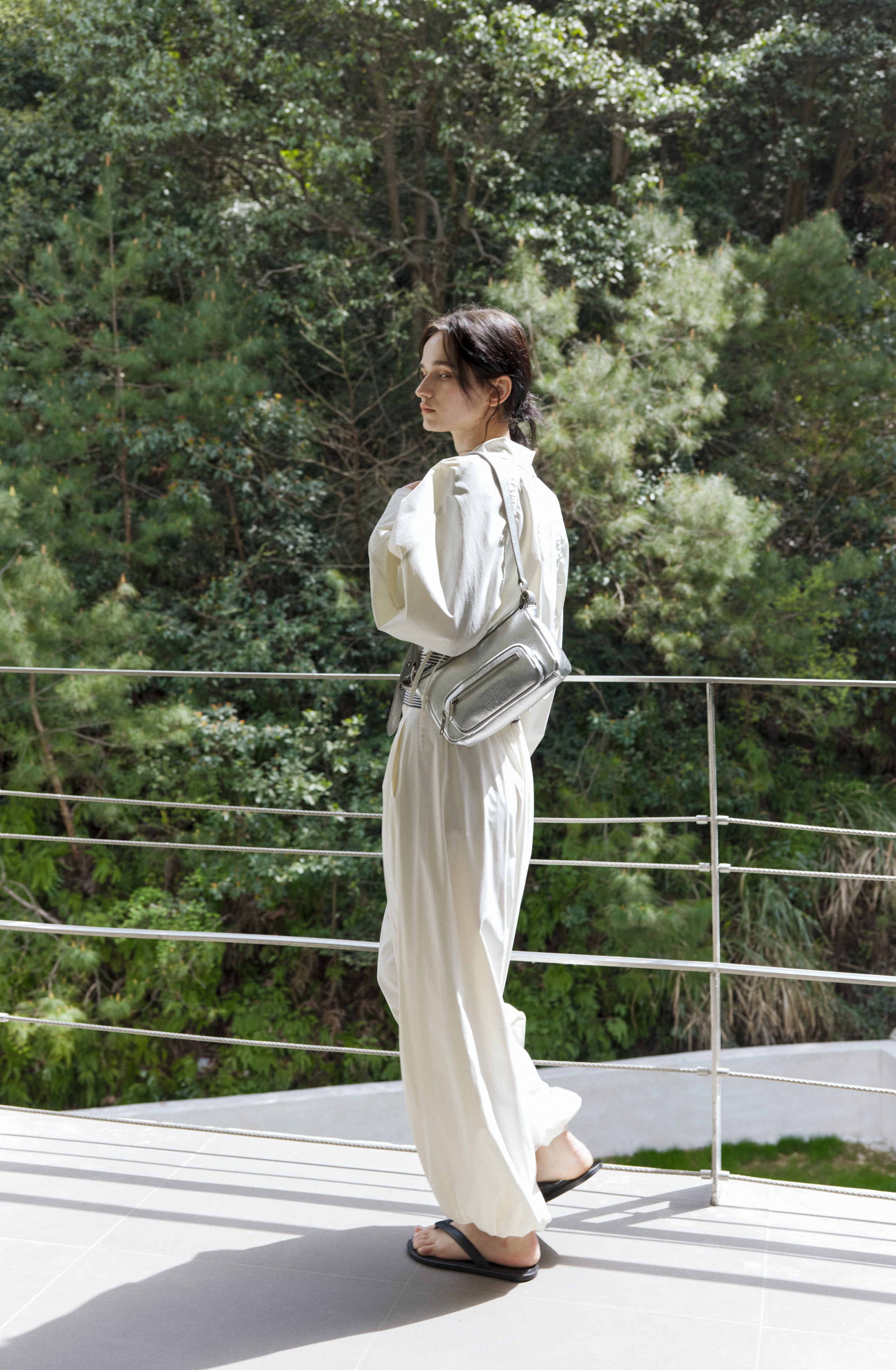 UV CUT SMOOTH SAROUEL PANTS/UV 컷 부드러운 사루엘 팬츠
