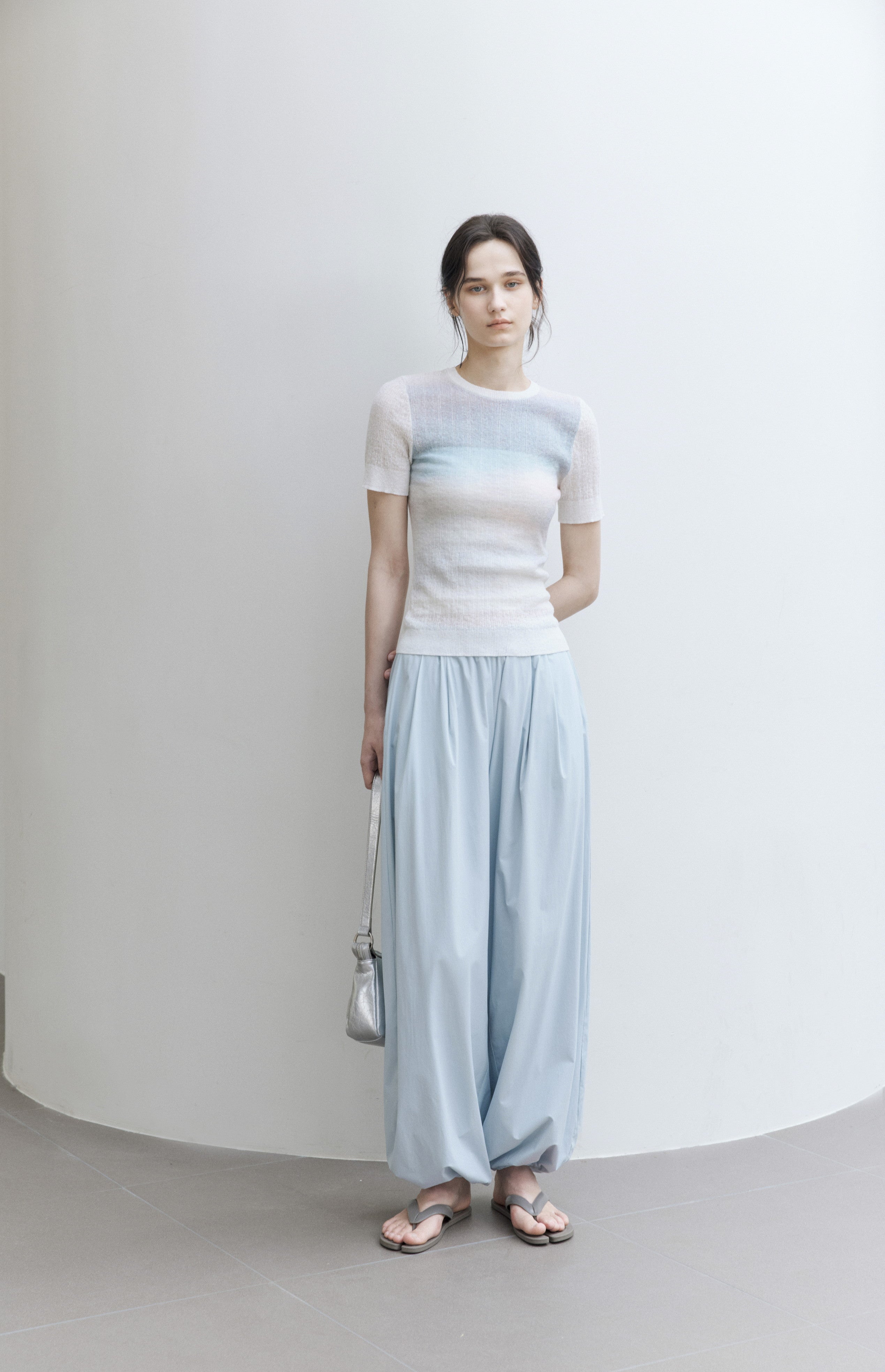 UV CUT SMOOTH SAROUEL PANTS / UVカットスムースサルエルパンツ
