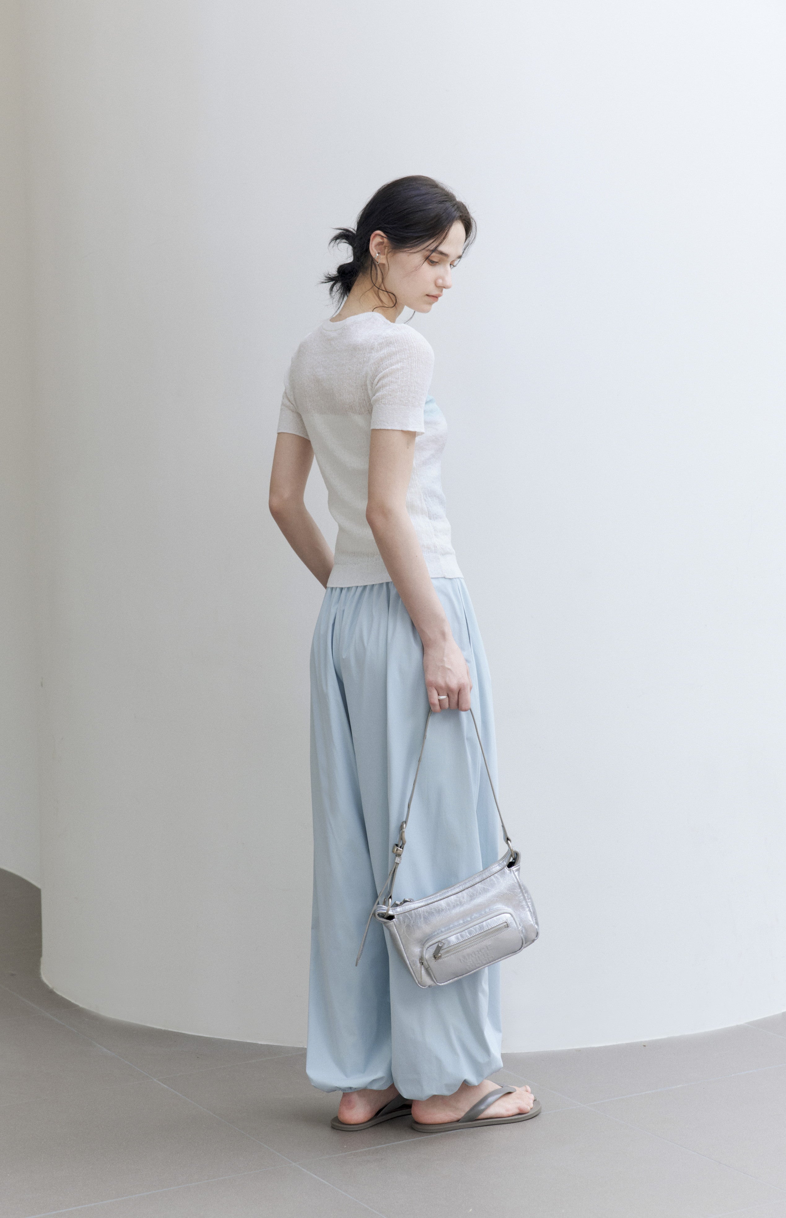 UV CUT SMOOTH SAROUEL PANTS / UVカットスムースサルエルパンツ
