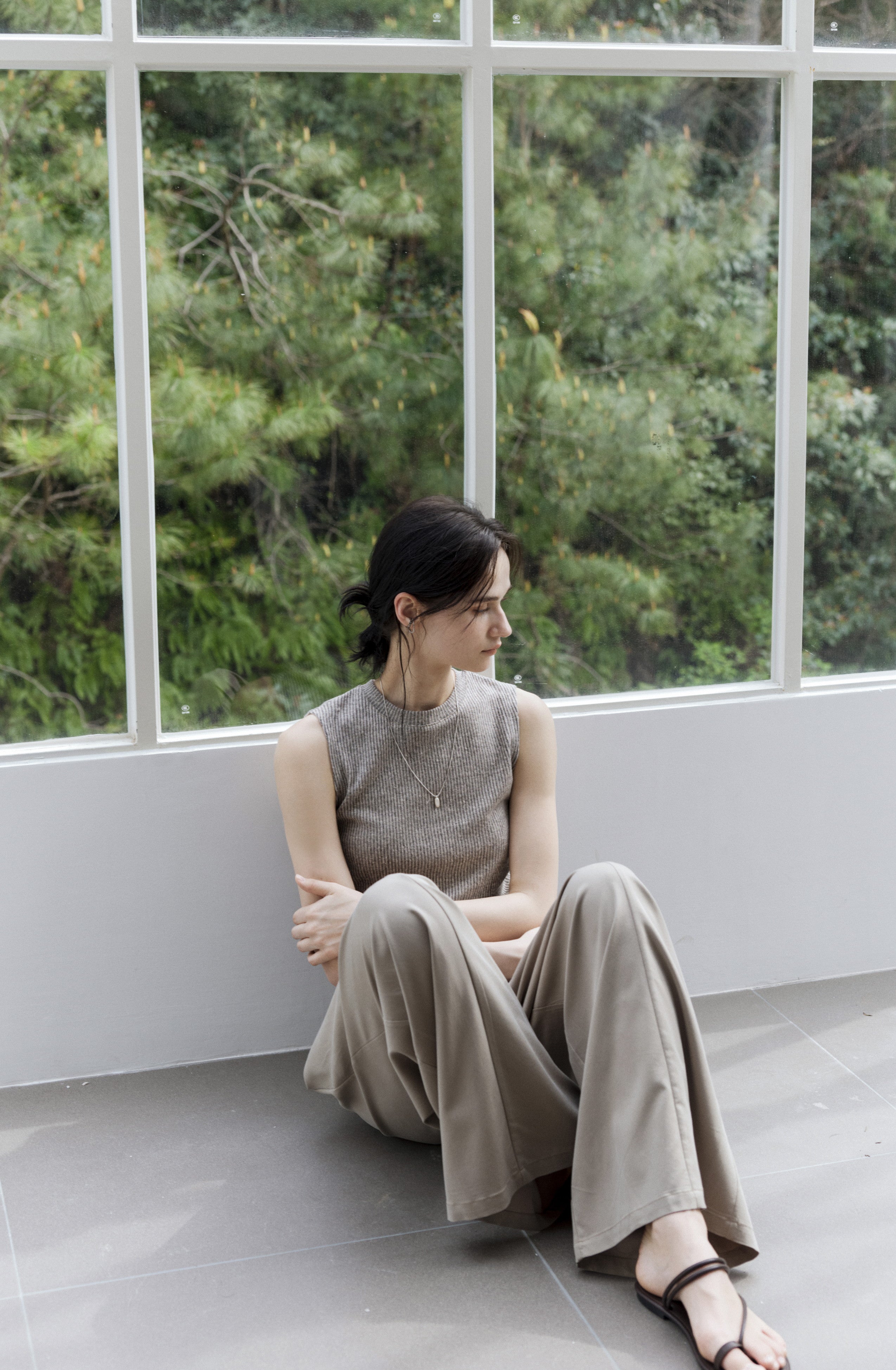 WAIST EDGE RIB TOP / ウエストエッジリブトップ