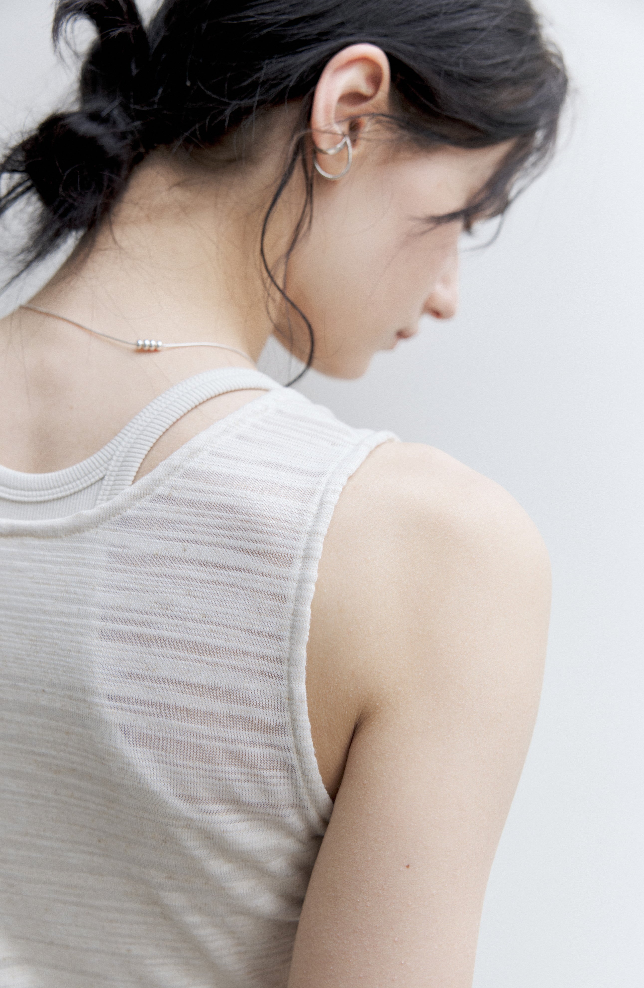 GATHERE LAYERED TANK TOP / ギャザーレイヤードタンクトップ