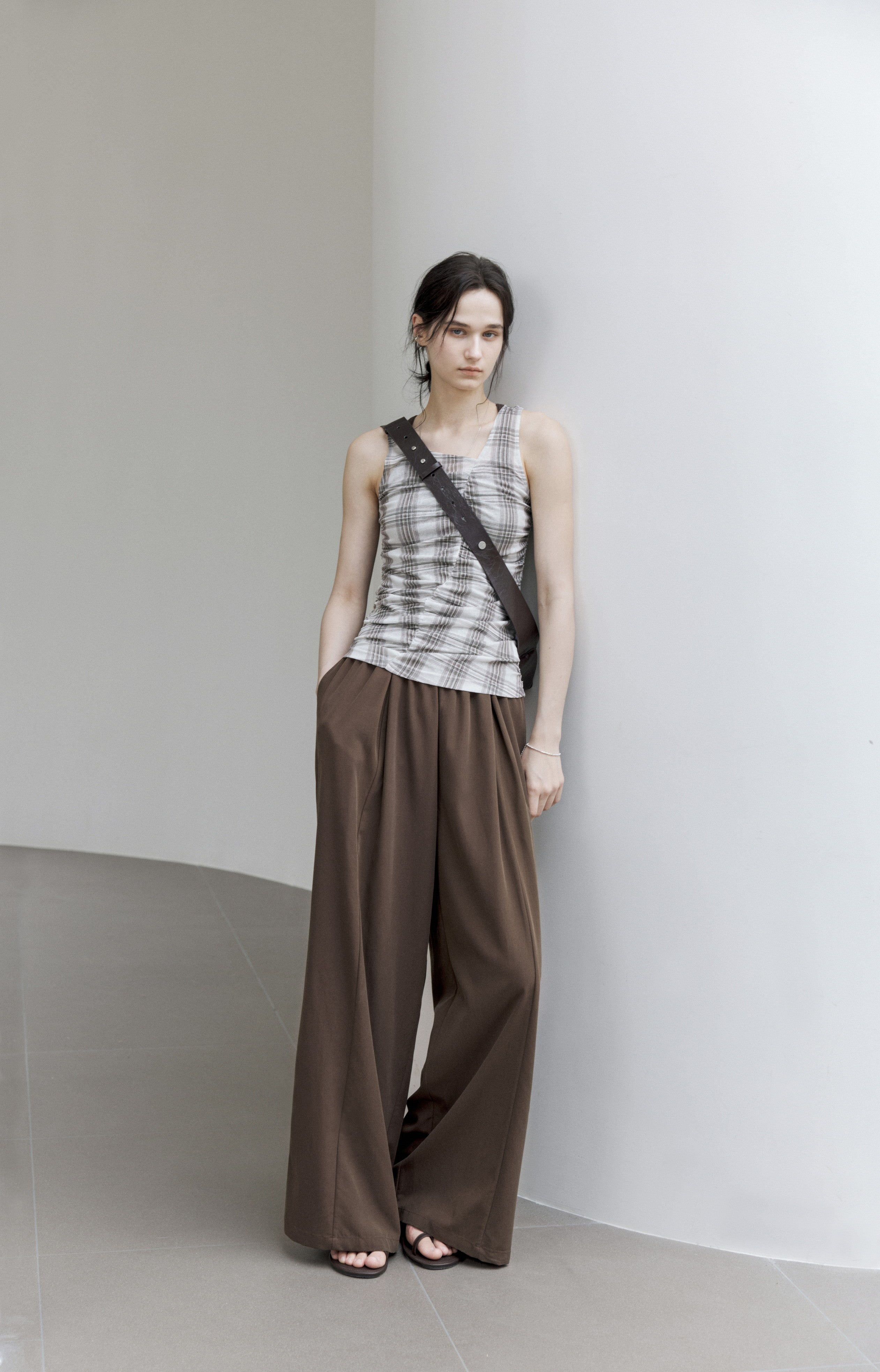 DRAPE TUCK WIDE PANTS / ドレープタックワイドパンツ